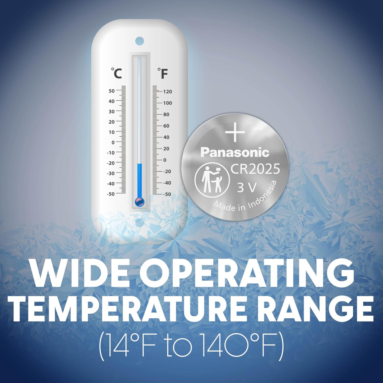 Pile au lithium CR2025-10 de Panasonic