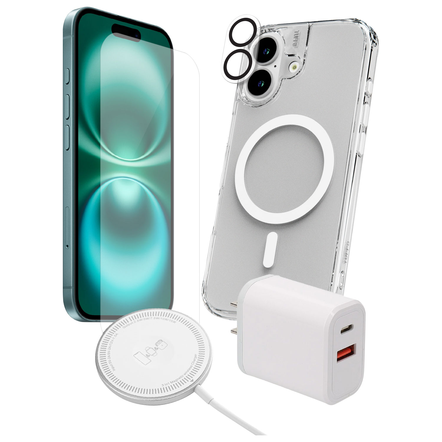TUFF8 All-in-One 5-in-1 Accessory Bundle for iPhone 17