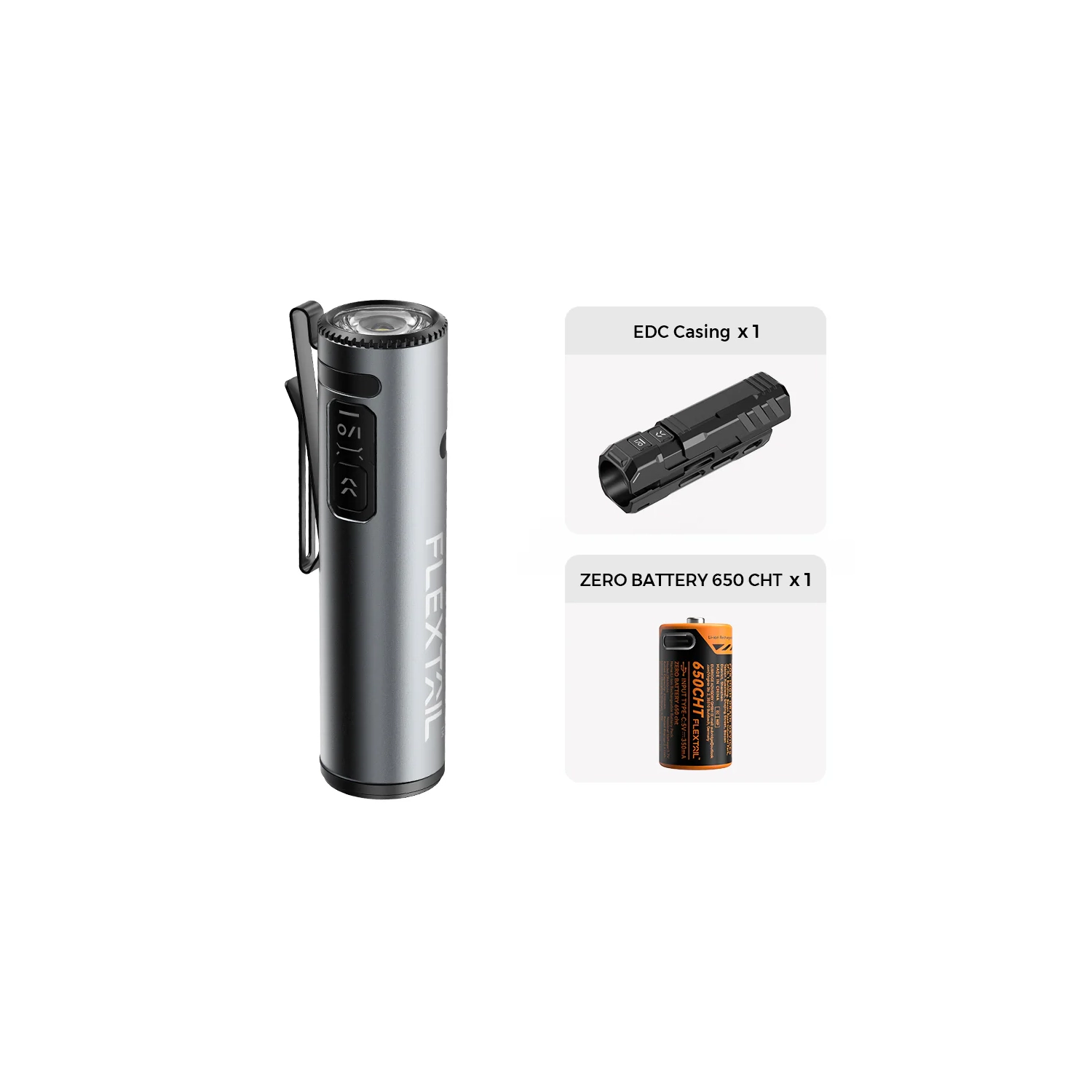 ZERO FLASHLIGHT 1200 - Ultra Light & Bright EDC Outdoor Flashlight