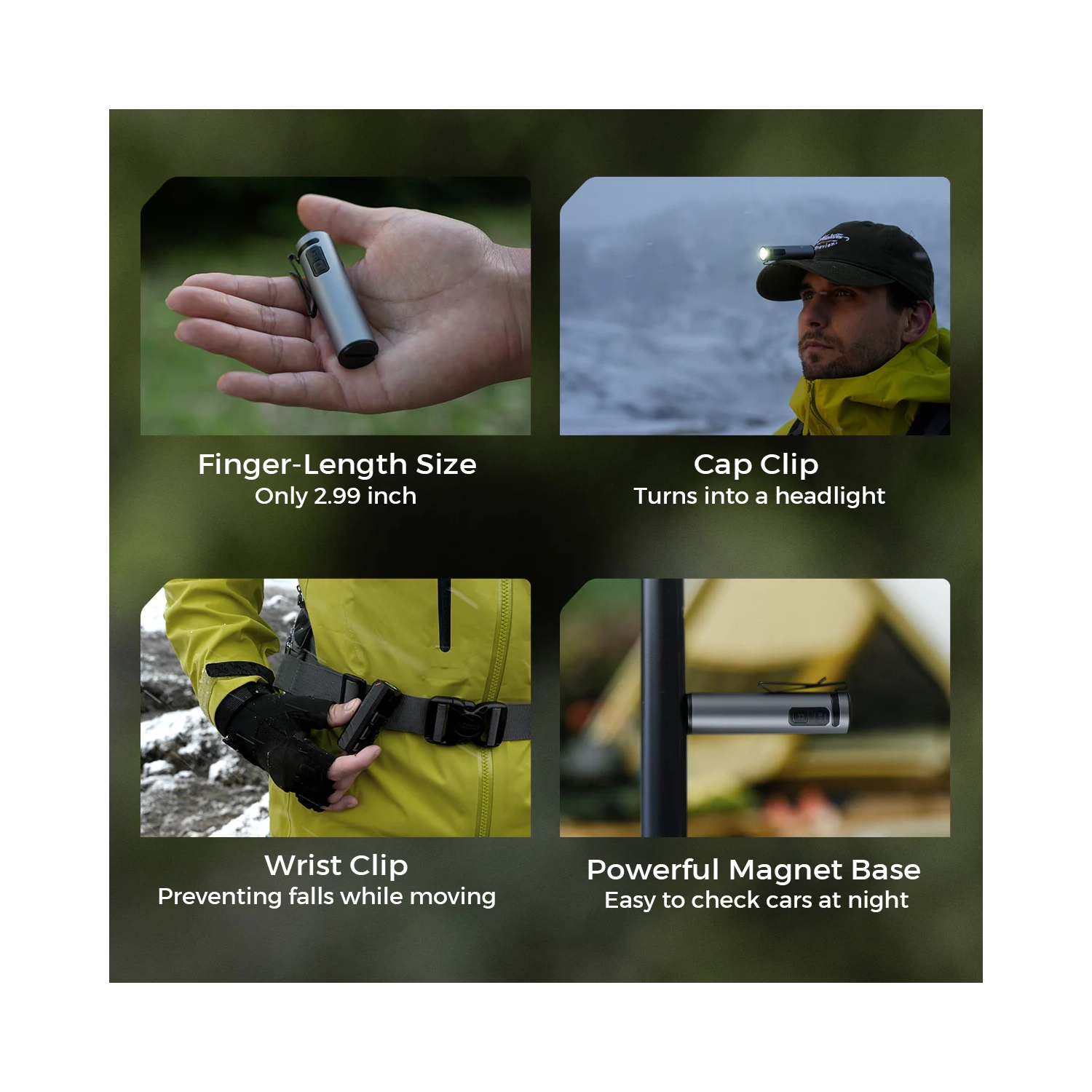 ZERO FLASHLIGHT 1200 - Ultra Light & Bright EDC Outdoor Flashlight