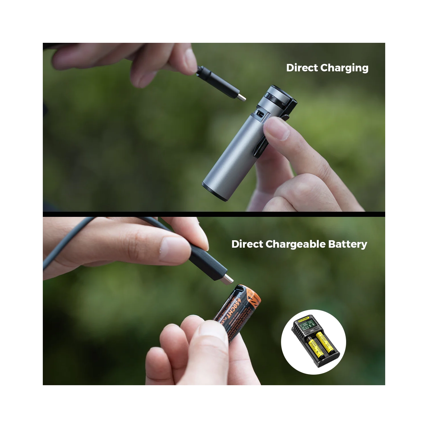 ZERO FLASHLIGHT 1200 - Ultra Light & Bright EDC Outdoor Flashlight