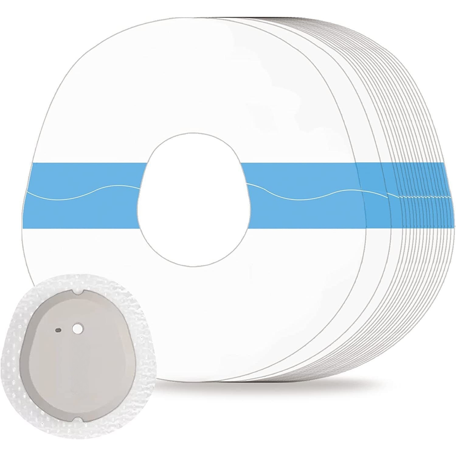 Paquet de 60 pièces adhésives pour Dexcom G7, capteurs CGM transparents étanches et résistants à la sueur, Hypoallergéniques pour la peau Long Stay