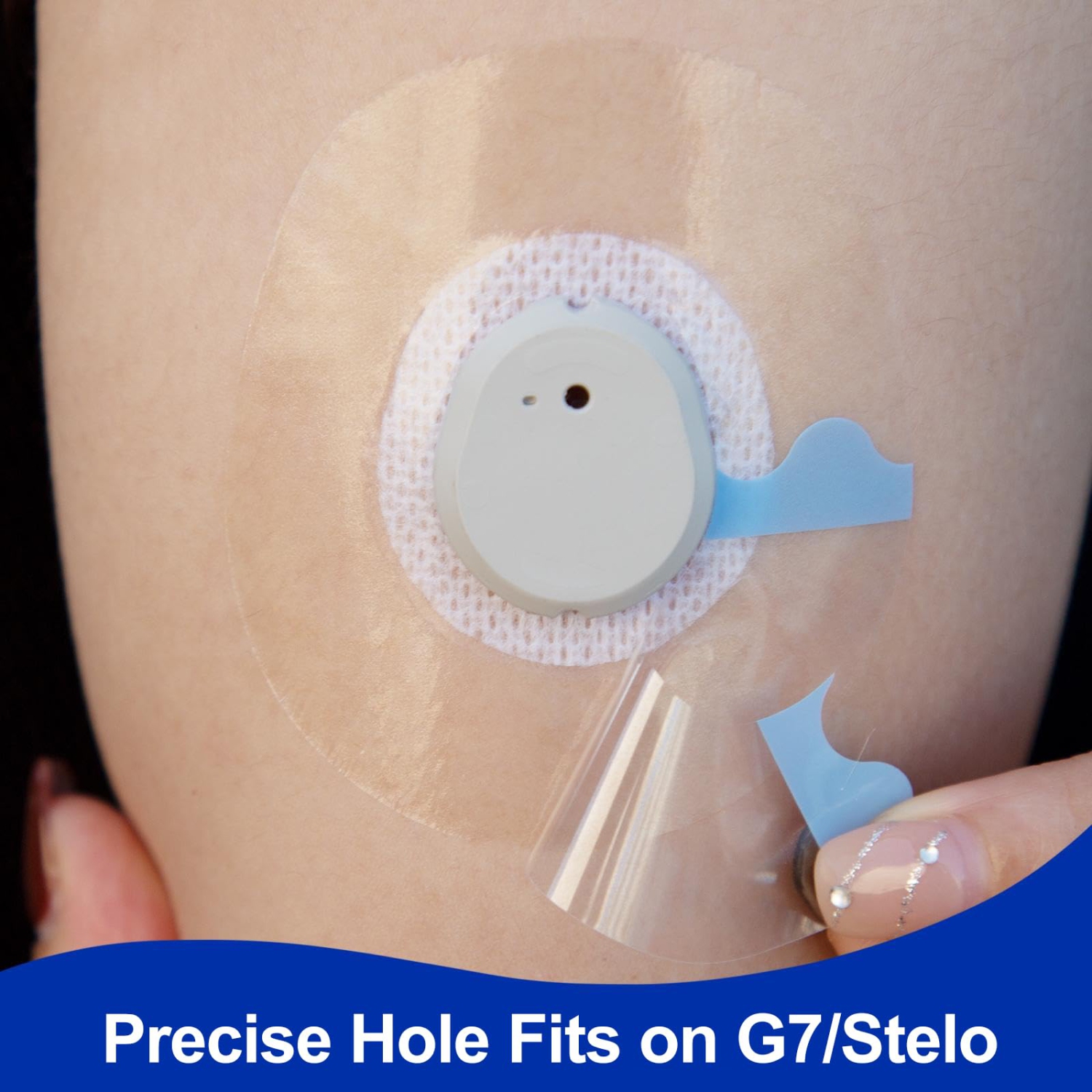 Paquet de 60 pièces adhésives pour Dexcom G7, capteurs CGM transparents étanches et résistants à la sueur, Hypoallergéniques pour la peau Long Stay