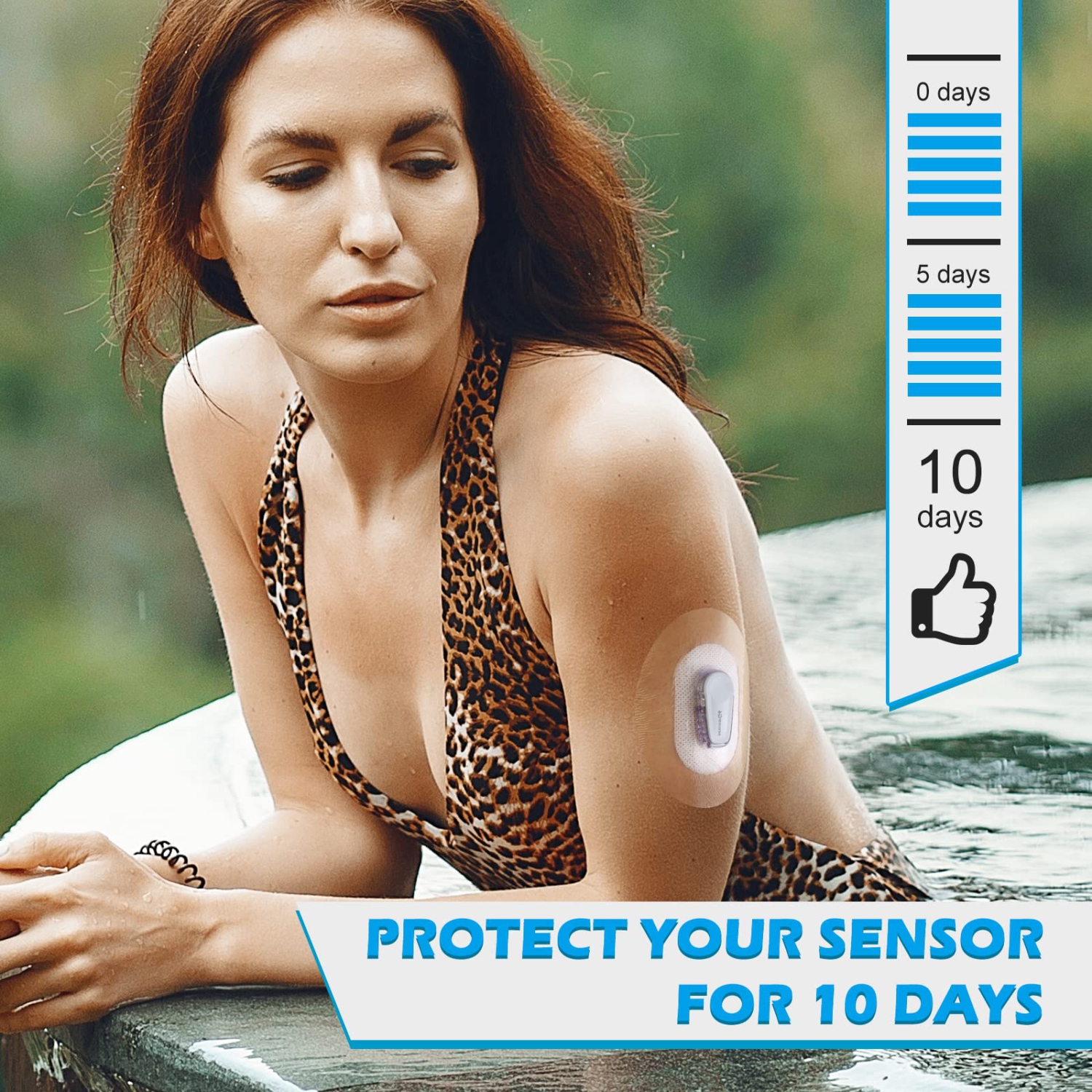 Paquet de 60 pièces adhésives pour Dexcom G7, capteurs CGM transparents étanches et résistants à la sueur, Hypoallergéniques pour la peau Long Stay