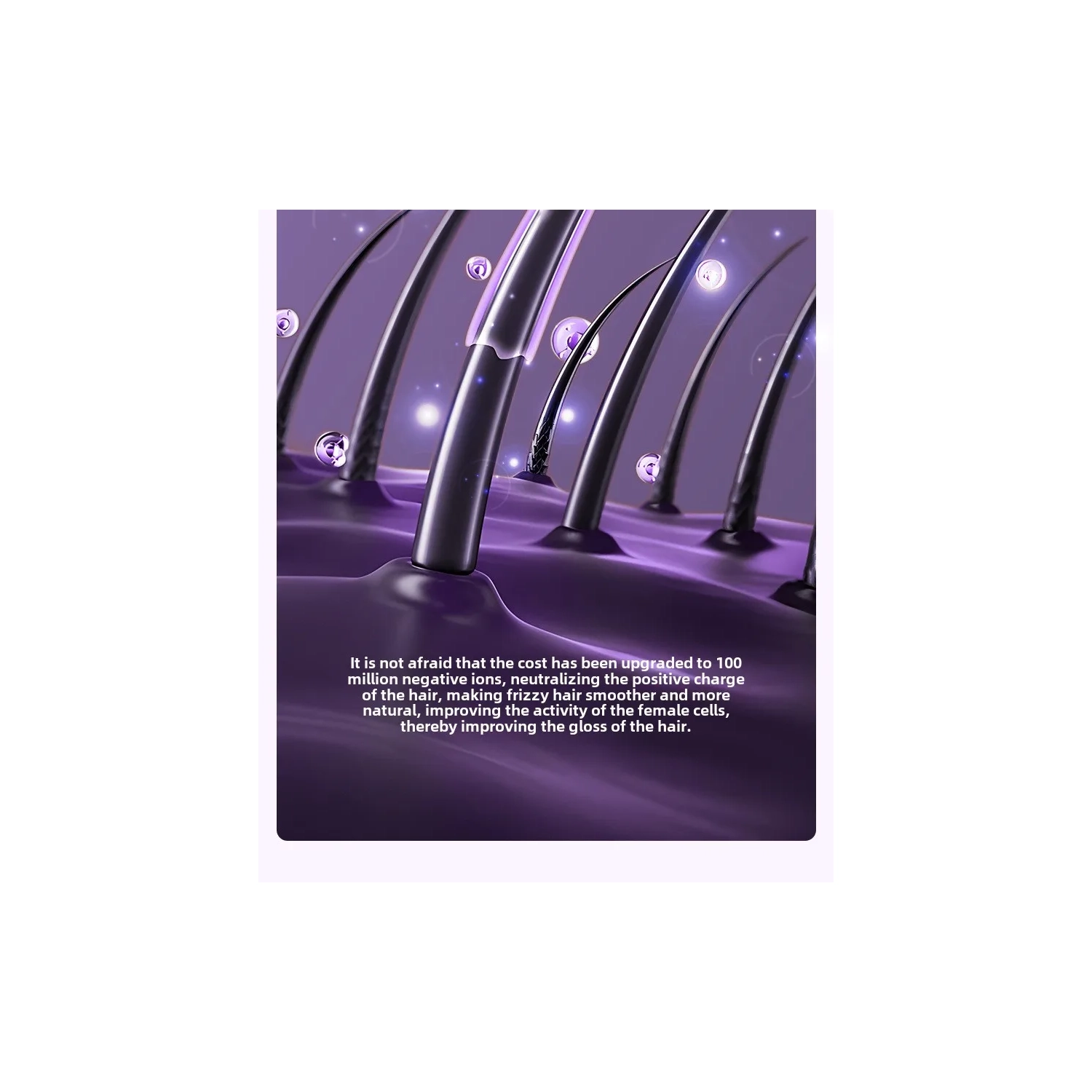 Sèche-cheveux haute vitesse 1200&nbsp;W Sèche-cheveux pliant portatif de voyage à température constante haute puissance - T2 - Violet chaud [pliable]