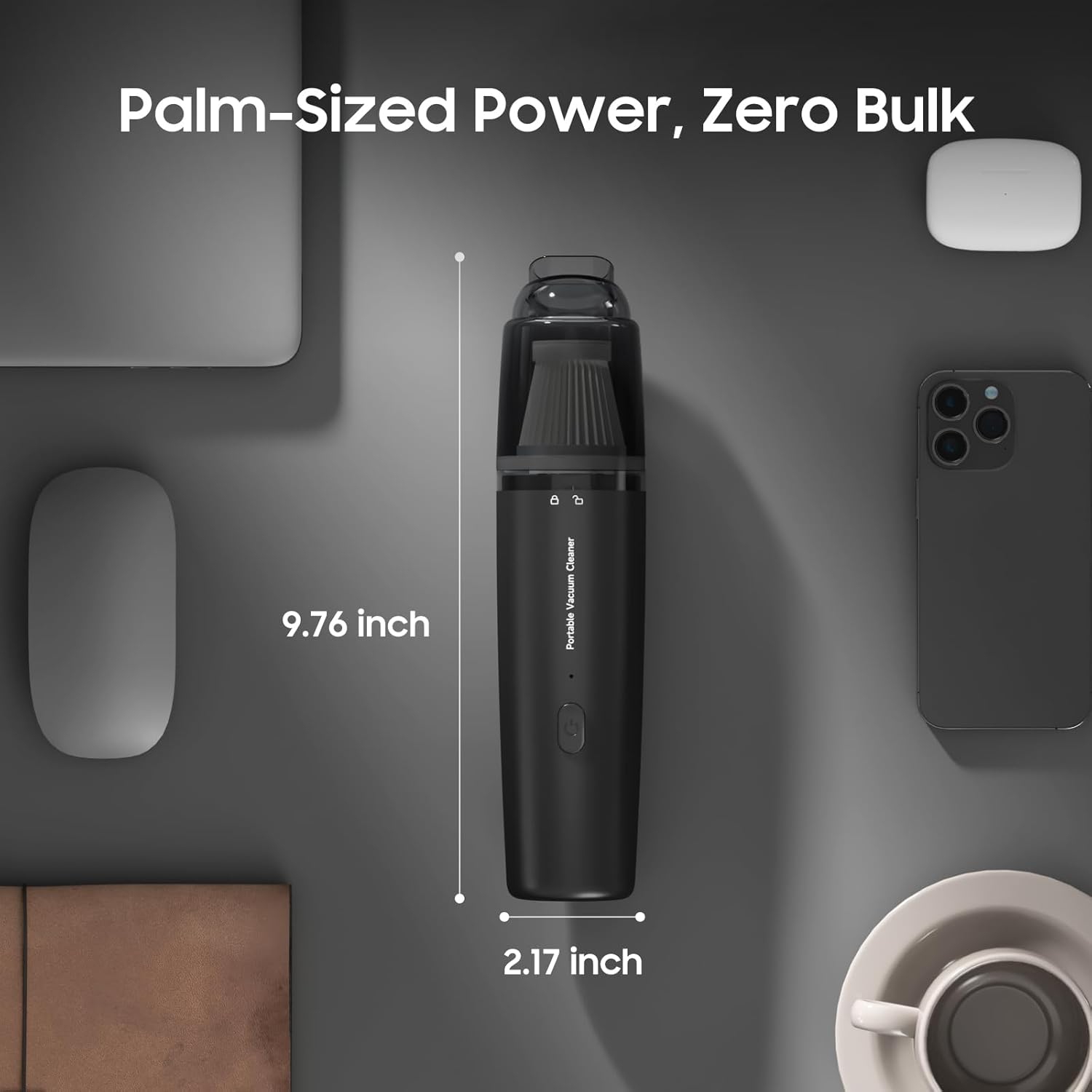 Handheld Vacuum Cordless,Portable Car Vacuum Cleaner,Mini Hand Held Vacuum Rechargeable for Car Home Pet Hair Office Desk Keyboard