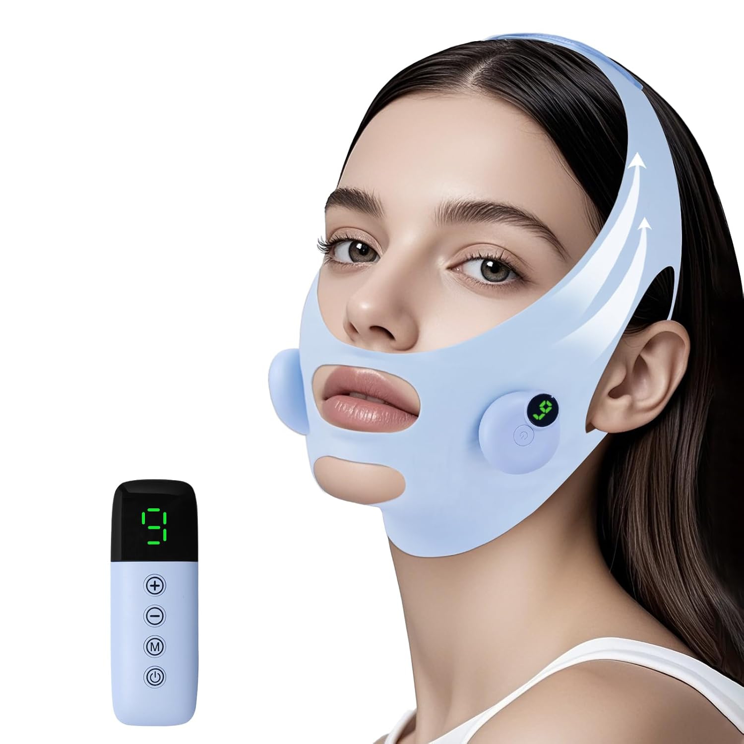V-Shaped Face Massage Machine Double Chin Reducer,Electric Double Chin Reducer & Face Lifting Device,Facial Massager Mask for Lifting Firming