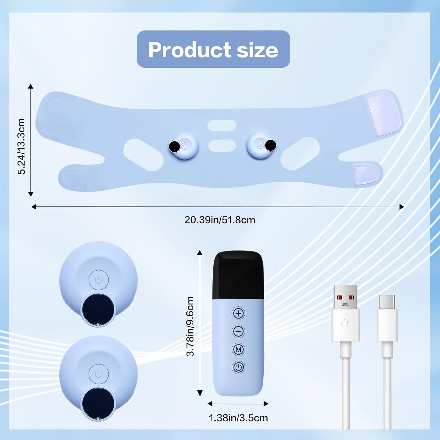 V-Shaped Face Massage Machine Double Chin Reducer,Electric Double Chin Reducer & Face Lifting Device,Facial Massager Mask for Lifting Firming