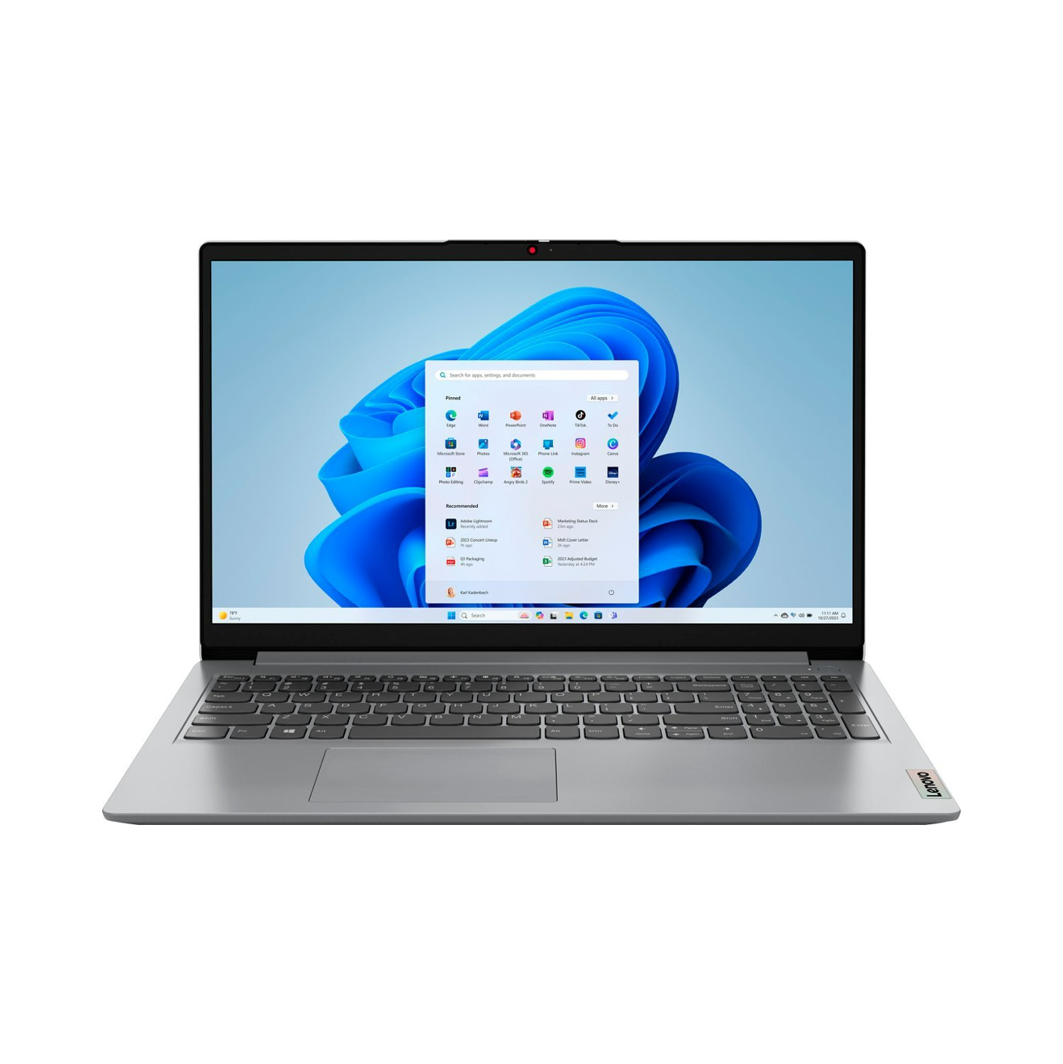 Lenovo IdeaPad Laptop, Intel 10-Core i5-1235U, 15.6" FHD Display, Intel Iris Xe Graphics, 16GB DDR4 512GB SSD, WiFi 6, Type-C, HDMI, 720HD Camera, Win11 Pro