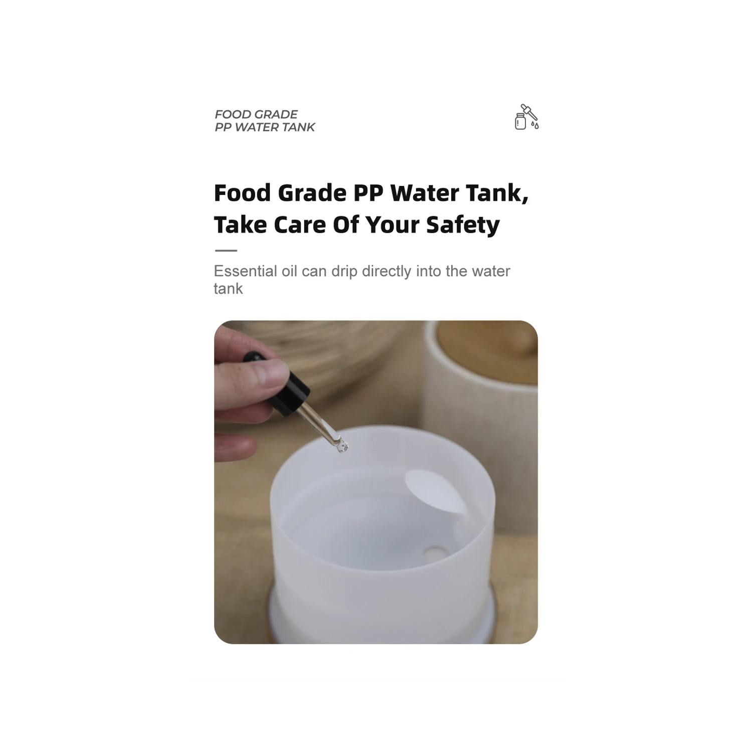 Diffuseur ultrasonique d'aromathérapie à huiles essentielles 200&nbsp;ml pour la maison Bureau Humidificateur d'aromathérapie pour la chambre à