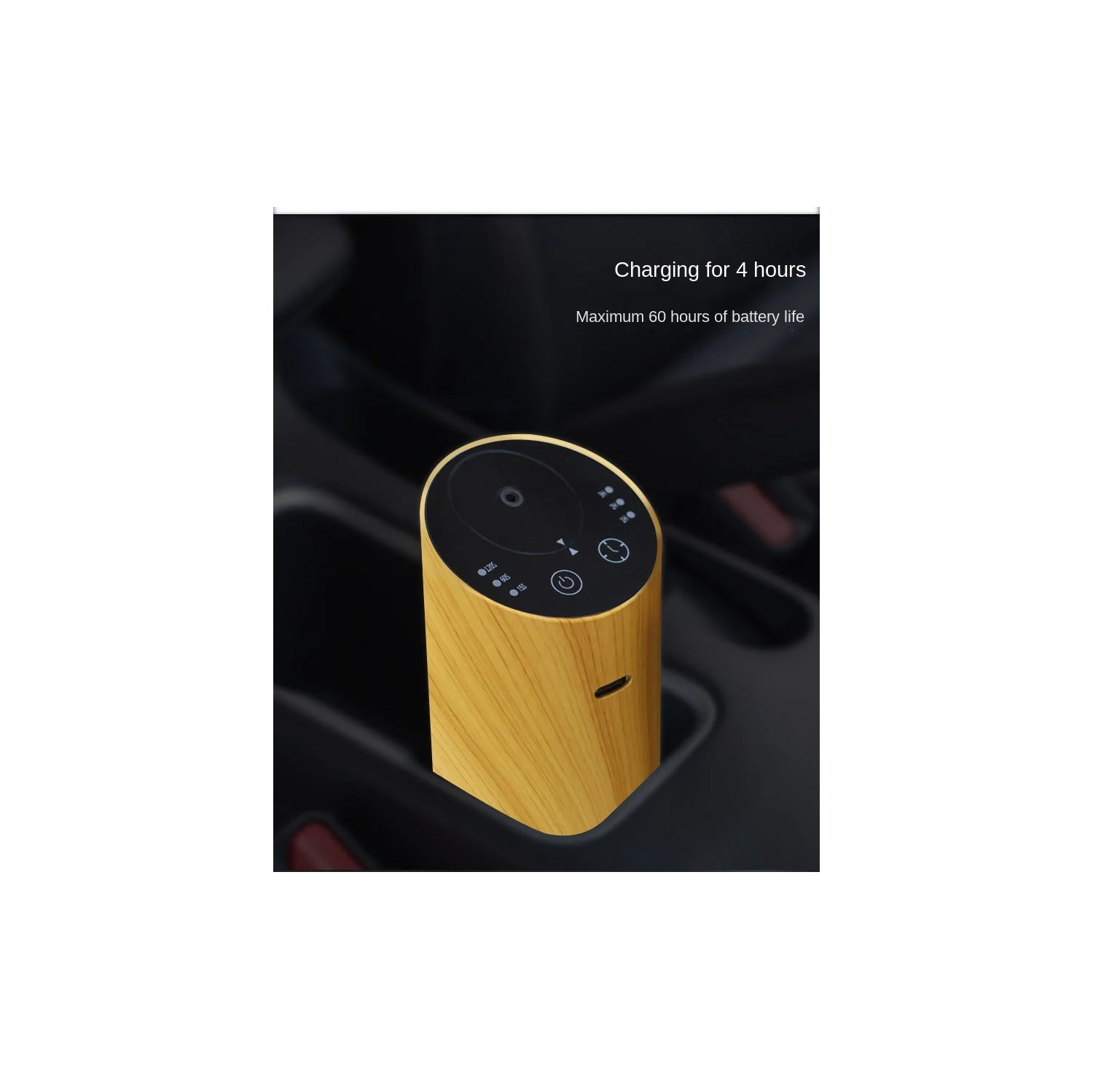 Wood Grain Aroma Diffuser, Office Car Diffuser, Large Mist Desktop Diffuser, Essential Oil Fragrance Diffuser, Air Fragrance Purifier - Dark Wood