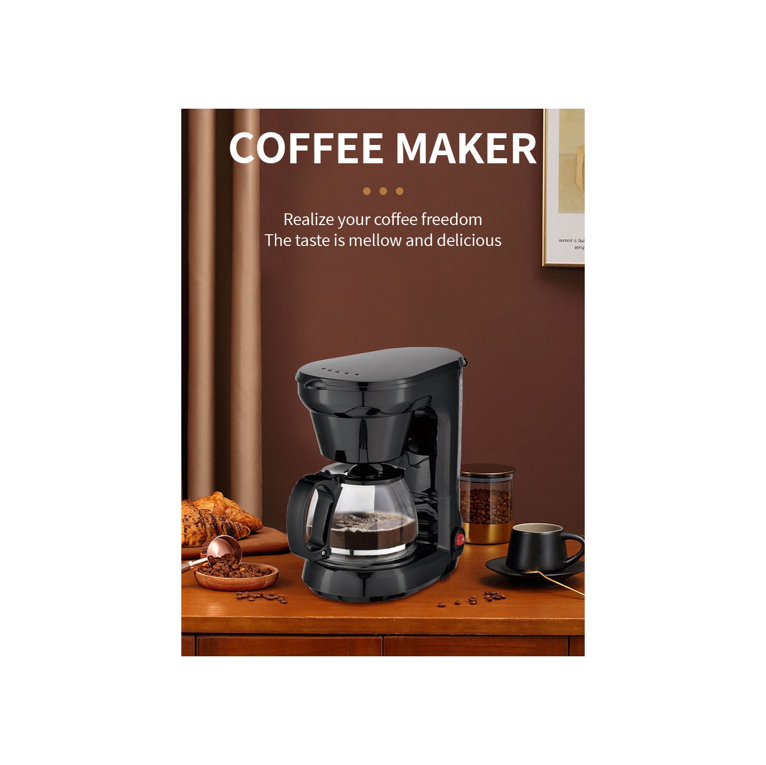 Machine à café filtre entièrement automatique de 110 V Machine à thé américaine Cafetière à thé au lait 110&nbsp;V Cafetière américaine standard