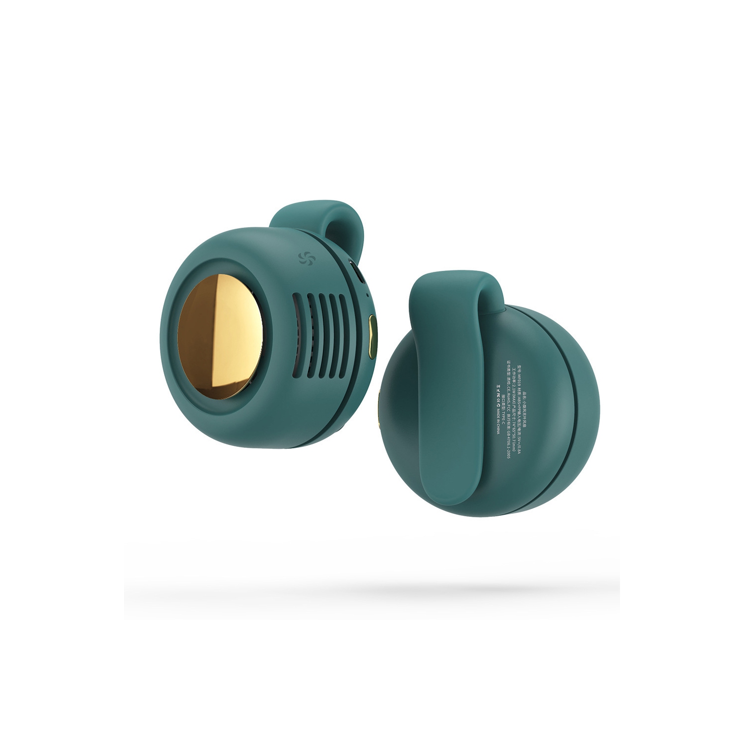 Petit ventilateur Cyclone; Câble de recharge USB; Petit ventilateur suspendu; Mini poche portative portative portative pour l'extérieur, les voyages