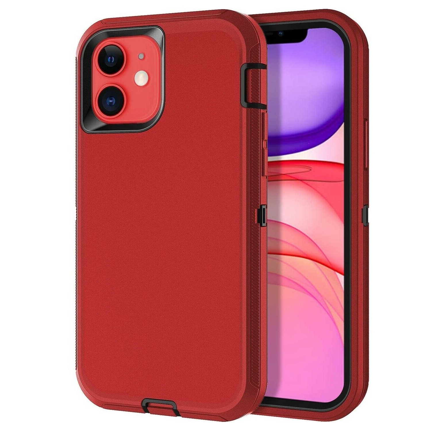 Tasnim Compatible with iPhone 14 Case, Liquid Silicone Case, Full Body Protective Cover, Shockproof, Slim Phone Case, Anti-Scratch - Red