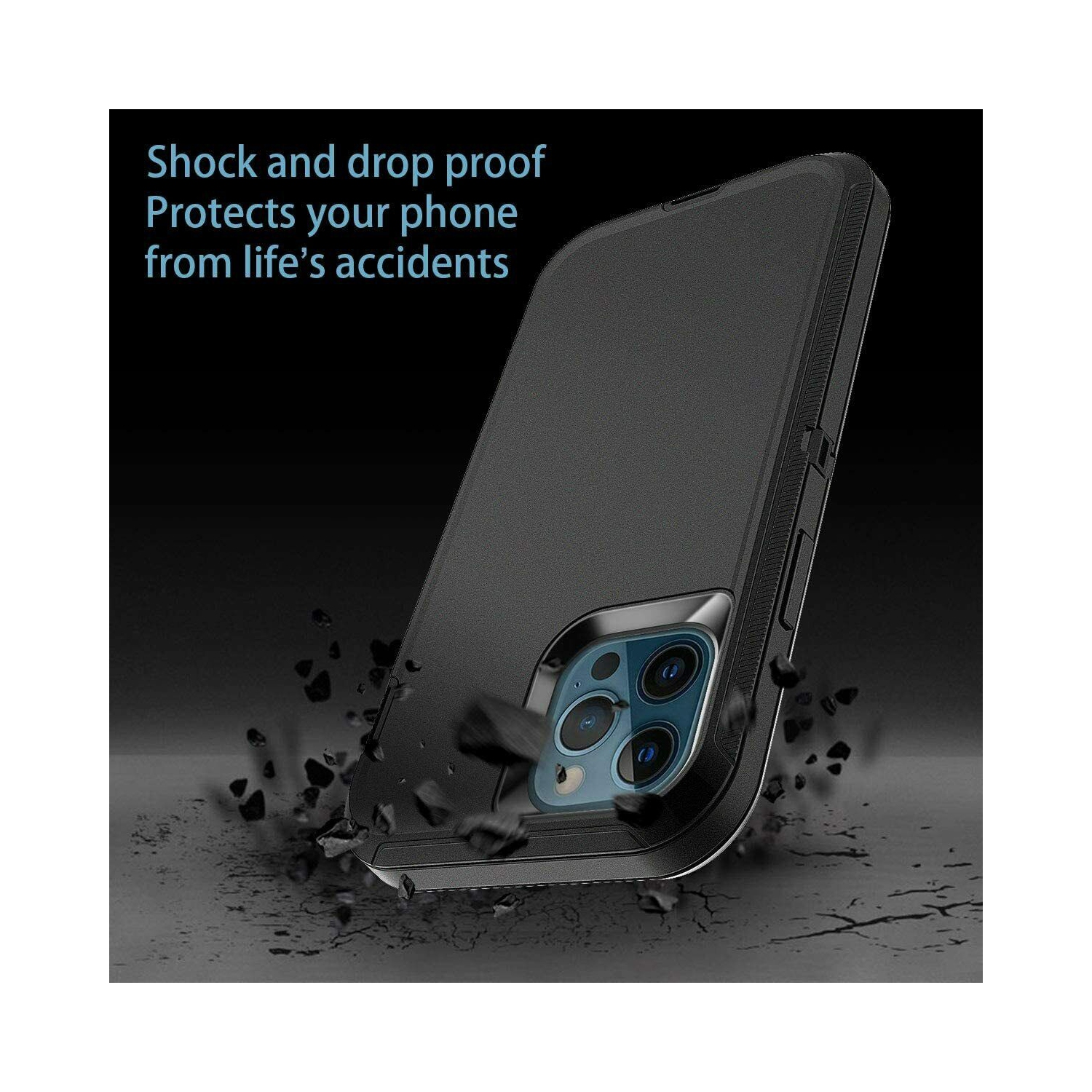 Tasnim Compatible with iPhone 14 Plus Case, Liquid Silicone Case, Full Body Protective Cover, Shockproof, Slim Phone Case, Anti-Scratch - Black