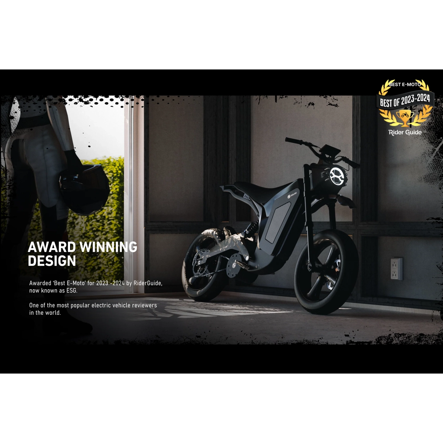 Solar E-Clipse 2.0 Electric Dirt Bike, 95 Kph Top Speed, 10000w Peak Motor, 120 KM Range