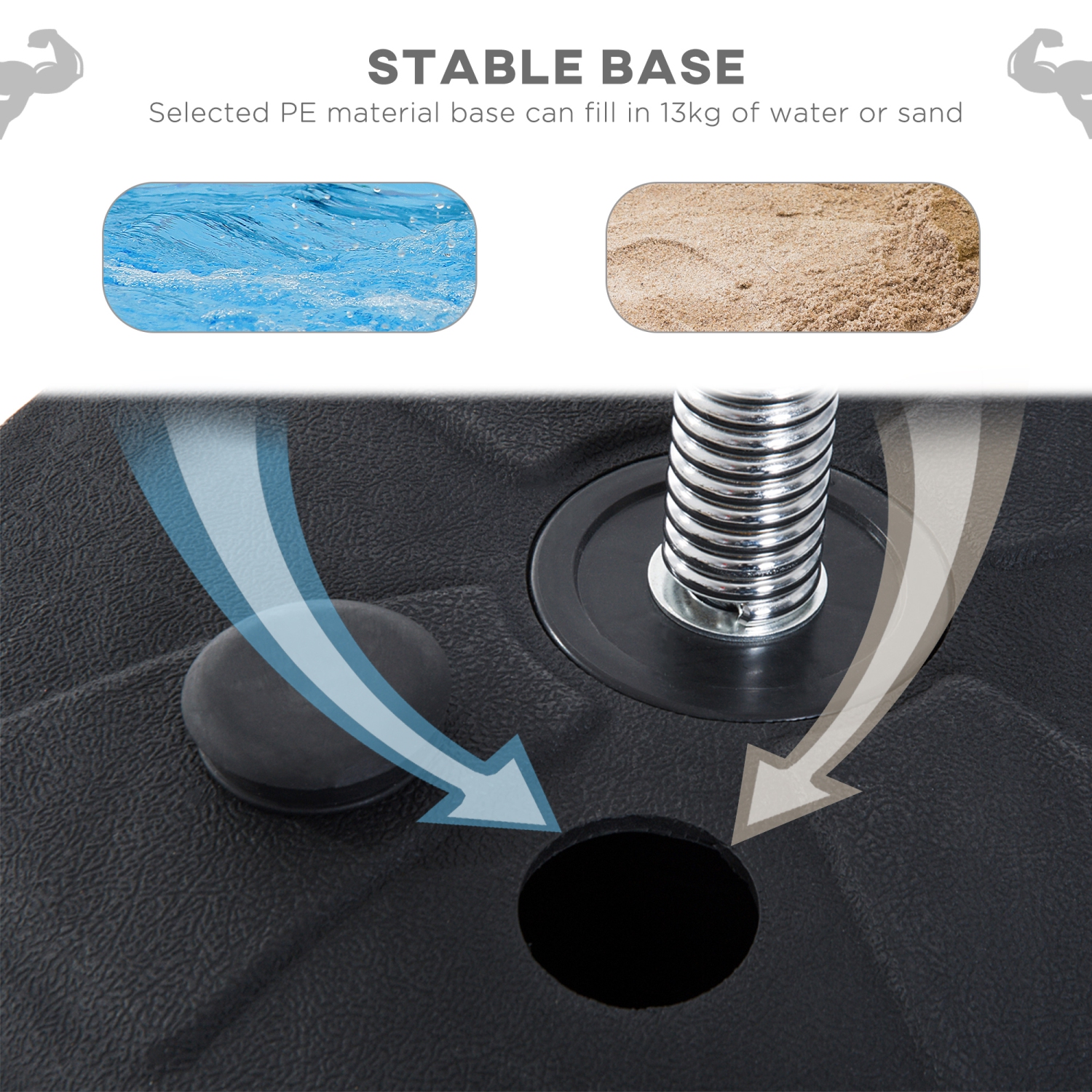 Sac de boxe avec support pour adultes et adolescents de Soozier, sac de perforation autonome à hauteur réglable de 49,6 à 56,7 po, base