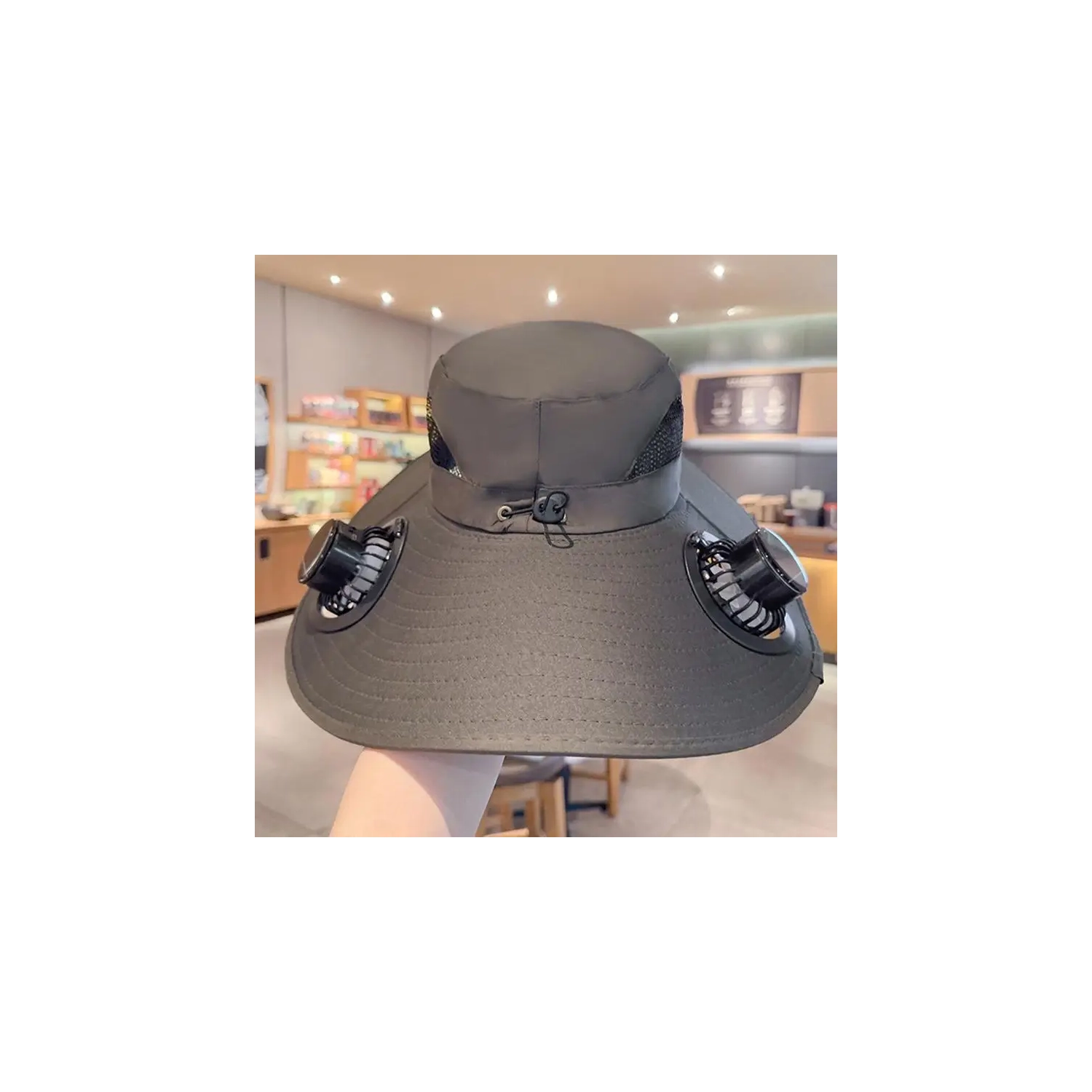 Hat with Fans Solar Power Bucket Hat Wide Brim Headwear Outdoor Sports Gear for Women Men Beach Vacation Fishing