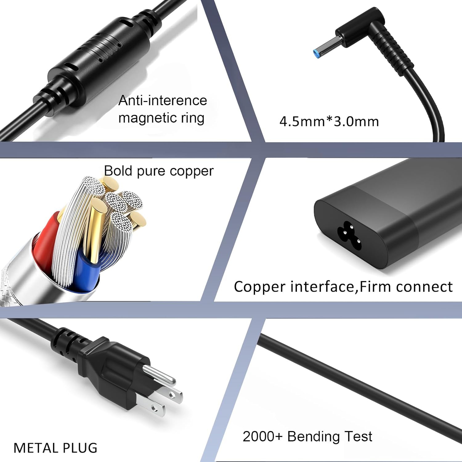 150W AC Adapter for HP ZBook 15 16 17 15U 15V G7 G3 G4 G5 G6 G8 G9 ZBook Studio G3 G4 G5 G6 G7 G8 Victus Pavilion Fury 15 17 TPN-CA11 TPN-DA09 Gaming