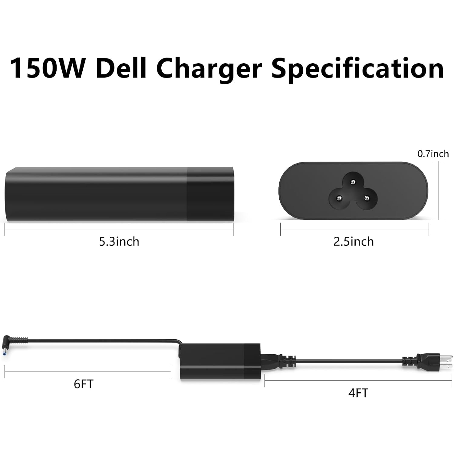 150W AC Adapter for HP ZBook 15 16 17 15U 15V G7 G3 G4 G5 G6 G8 G9 ZBook Studio G3 G4 G5 G6 G7 G8 Victus Pavilion Fury 15 17 TPN-CA11 TPN-DA09 Gaming