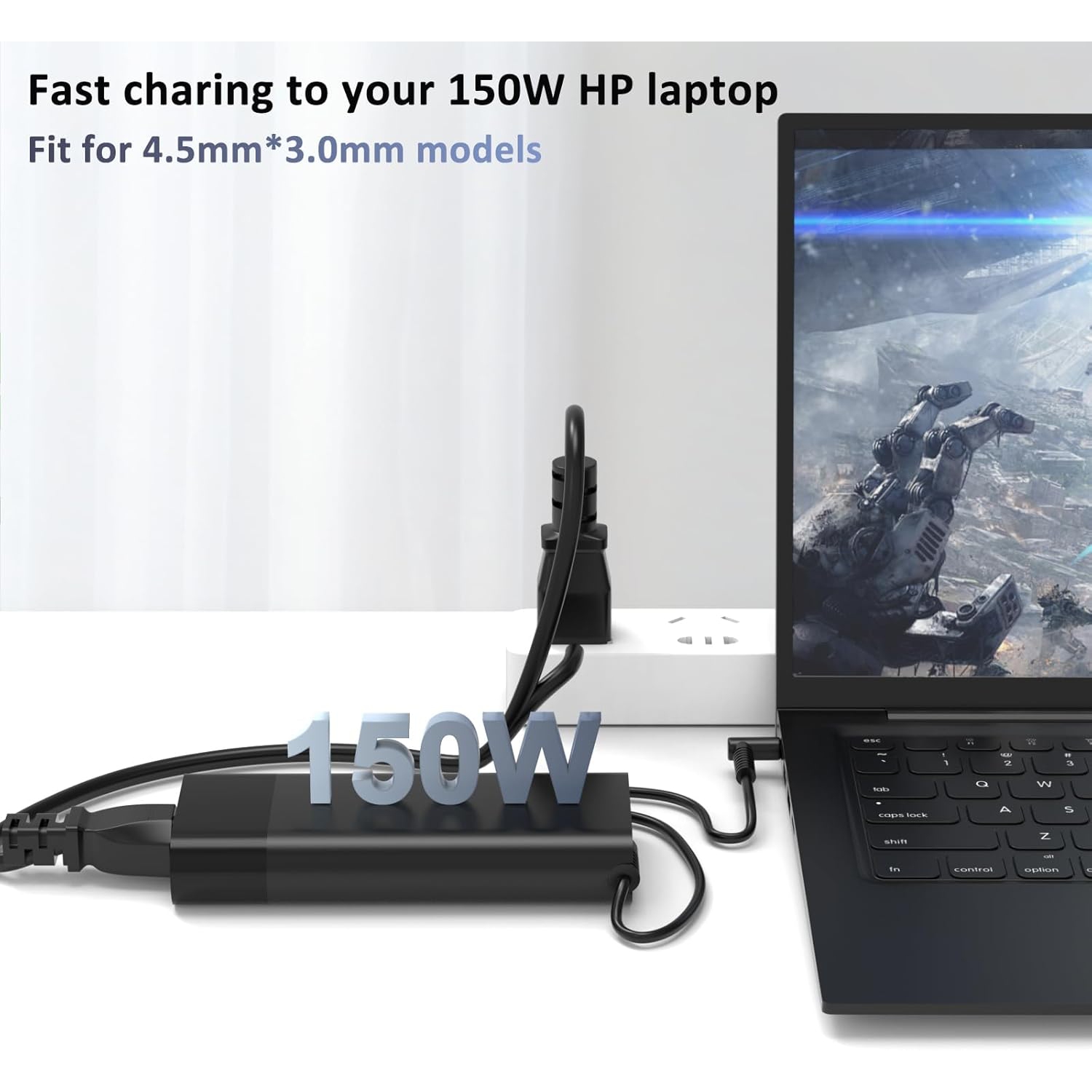 150W AC Adapter for HP ZBook 15 16 17 15U 15V G7 G3 G4 G5 G6 G8 G9 ZBook Studio G3 G4 G5 G6 G7 G8 Victus Pavilion Fury 15 17 TPN-CA11 TPN-DA09 Gaming