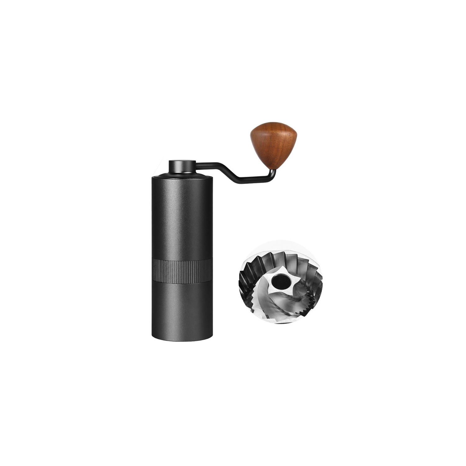 Upgraded Hand-crank Grinder, Pour-over Coffee Grinder, Portable Hand-crank Coffee Grinder, CNC Mill, Stainless Steel Hand-crank Coffee Grinder -