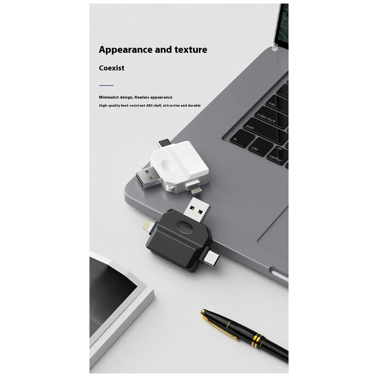 Card reader SD card reader TF card reader USB card reader multi-function OTG3.0 card reader - type-c Apple male + USB female to SD/TF dual card