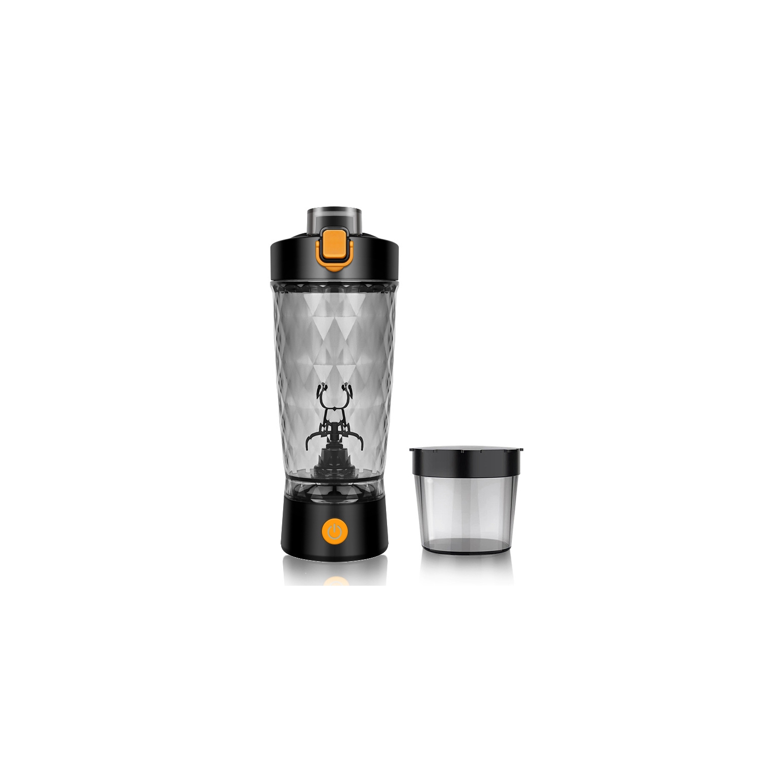 Tasse mélangeur automatique Mélangeur rechargeable BlenderBottle poudre protéinée Milkshake Fitness Tasse électrique - Noir