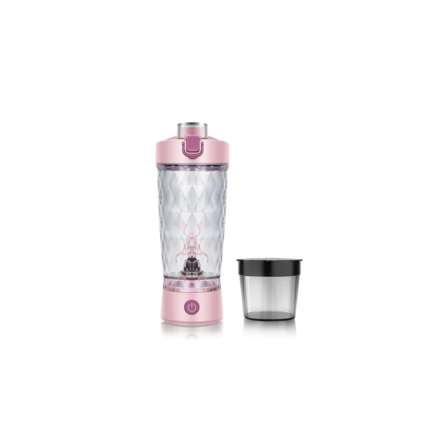 Automatic Mixing Cup Rechargeable Shaker Blenderbottle Milkshake Protein Powder Fitness Electric Shaker Cup - Pink