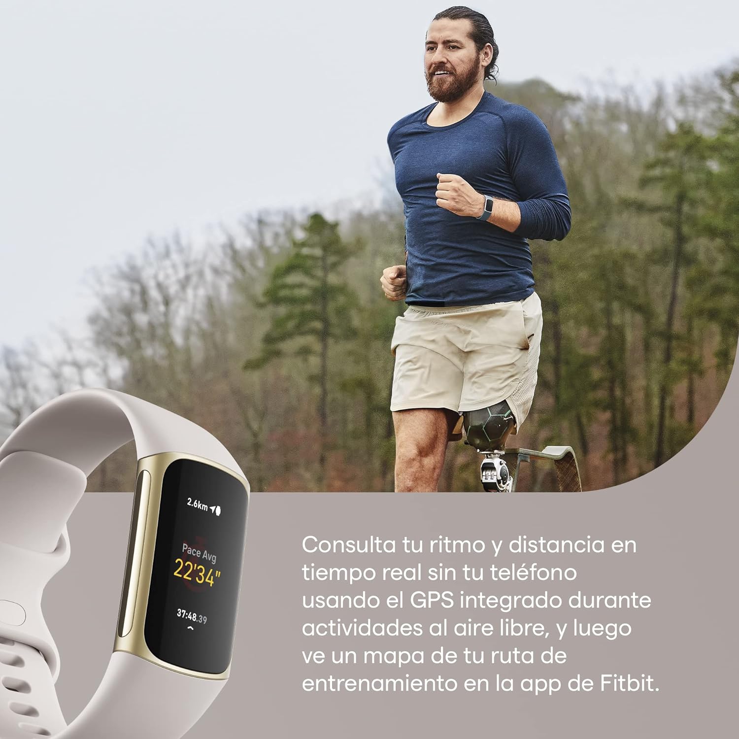 (Remis à neuf Très bon état) Fitbit - Moniteur de mise en forme et de santé avancé Charge 5 - Graphite