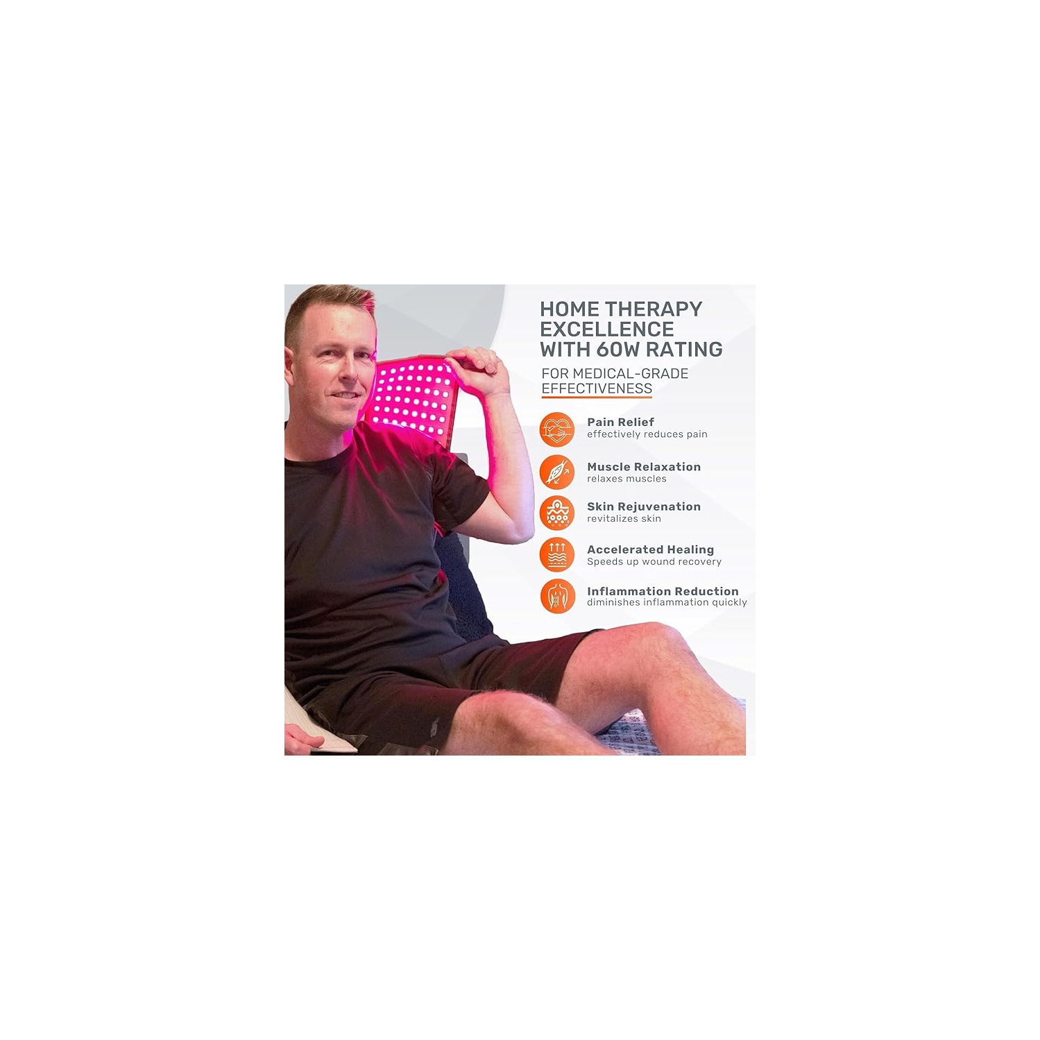 Ceinture de thérapie médicale à infrarouge et à lumière rouge HealGlow Pro de LOOKEE | Programmable avec 10 modes de thérapie | Fièrement canadienne