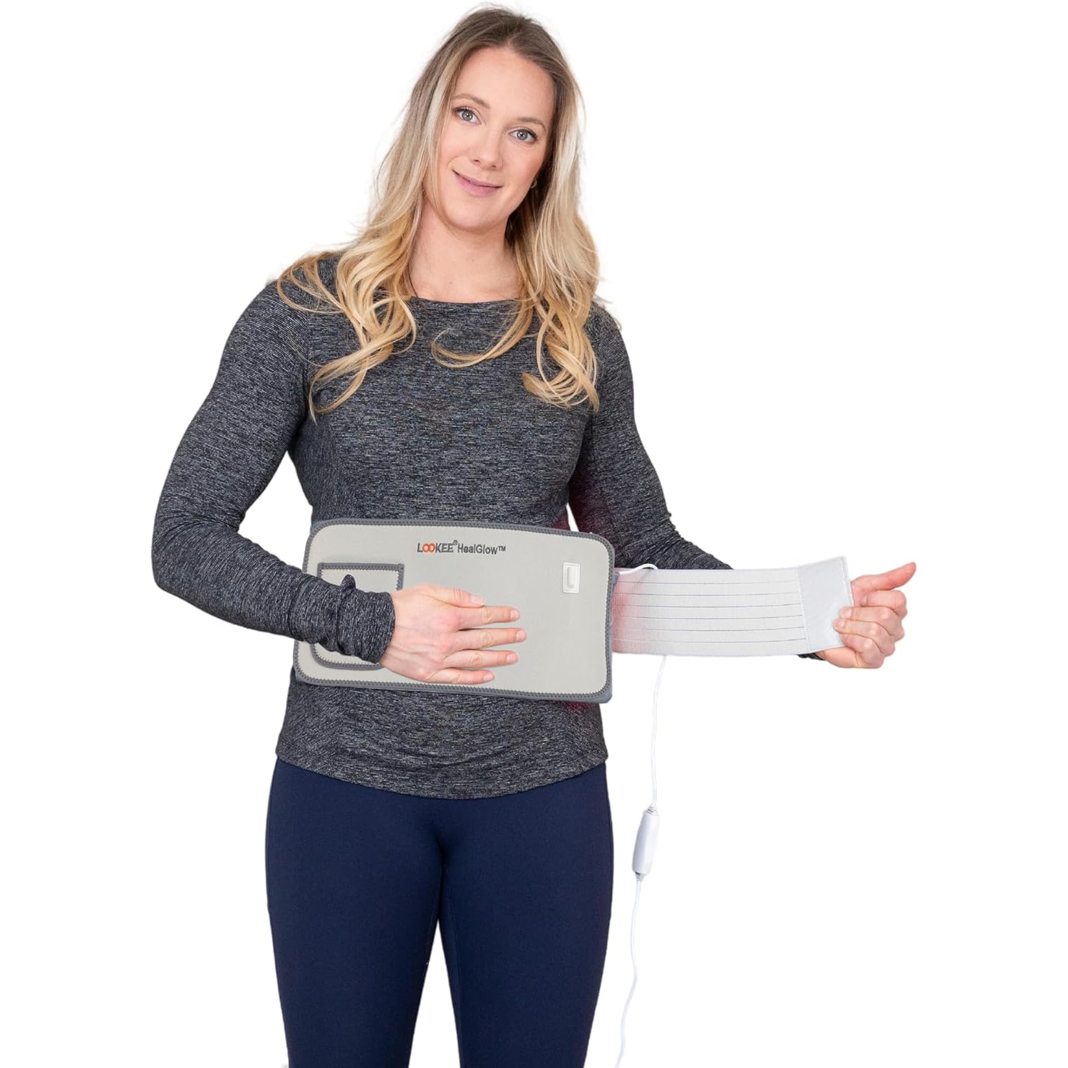 Ceinture de thérapie médicale à infrarouge et à lumière rouge HealGlow Pro de LOOKEE | Programmable avec 10 modes de thérapie | Fièrement canadienne