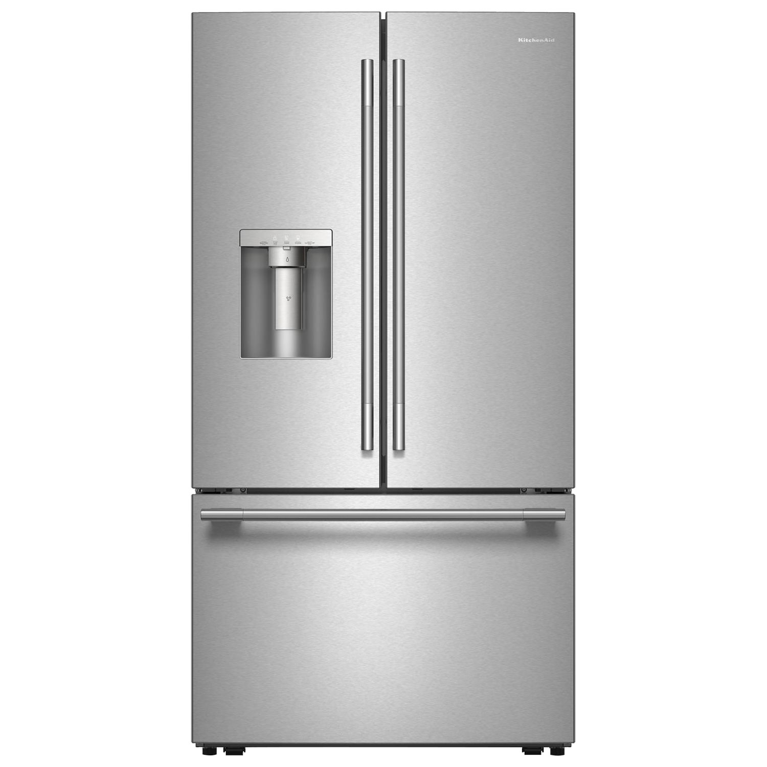 Kitchenaid 36" 30 Réfrigérateur de porte français avec distributeur d'eau (KRFF436SPS) - PrintShield Inox