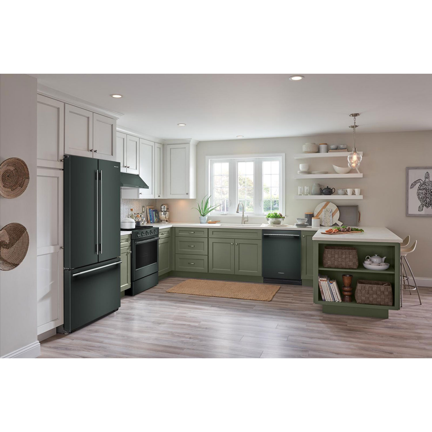 Kitchenaid 36" 24.3 Cu. Ft. French Door Refrigerator with Water Dispenser - Juniper