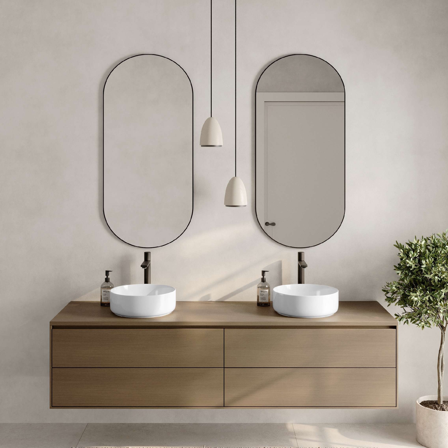 Stylish 14.12"W White Round Vessel Sink