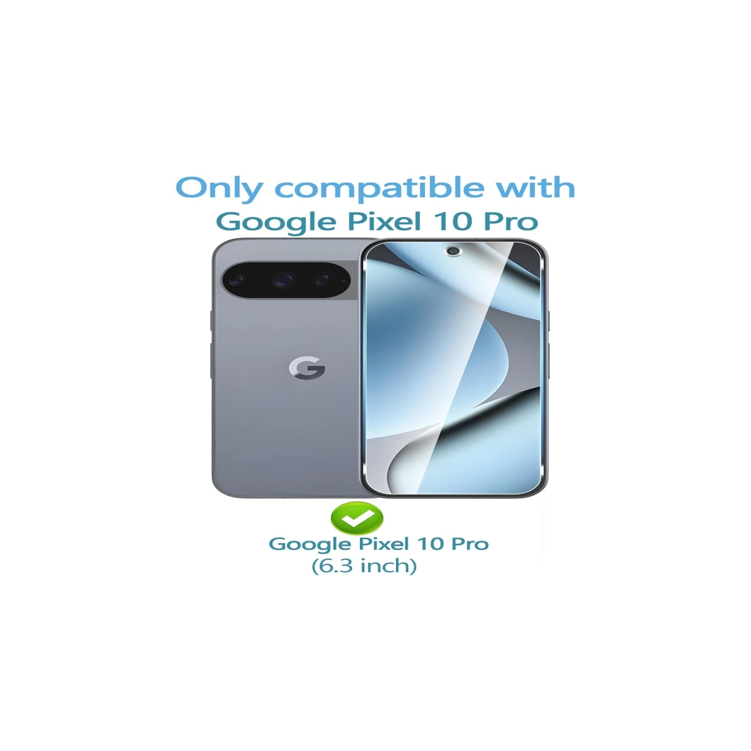 For Google Pixel 10 Pro Screen Protector [3 Pack] + Camera Lens Protector [3 Pack], Tempered Glass with Alignment Tool, 9H Hardness, Fingerprint