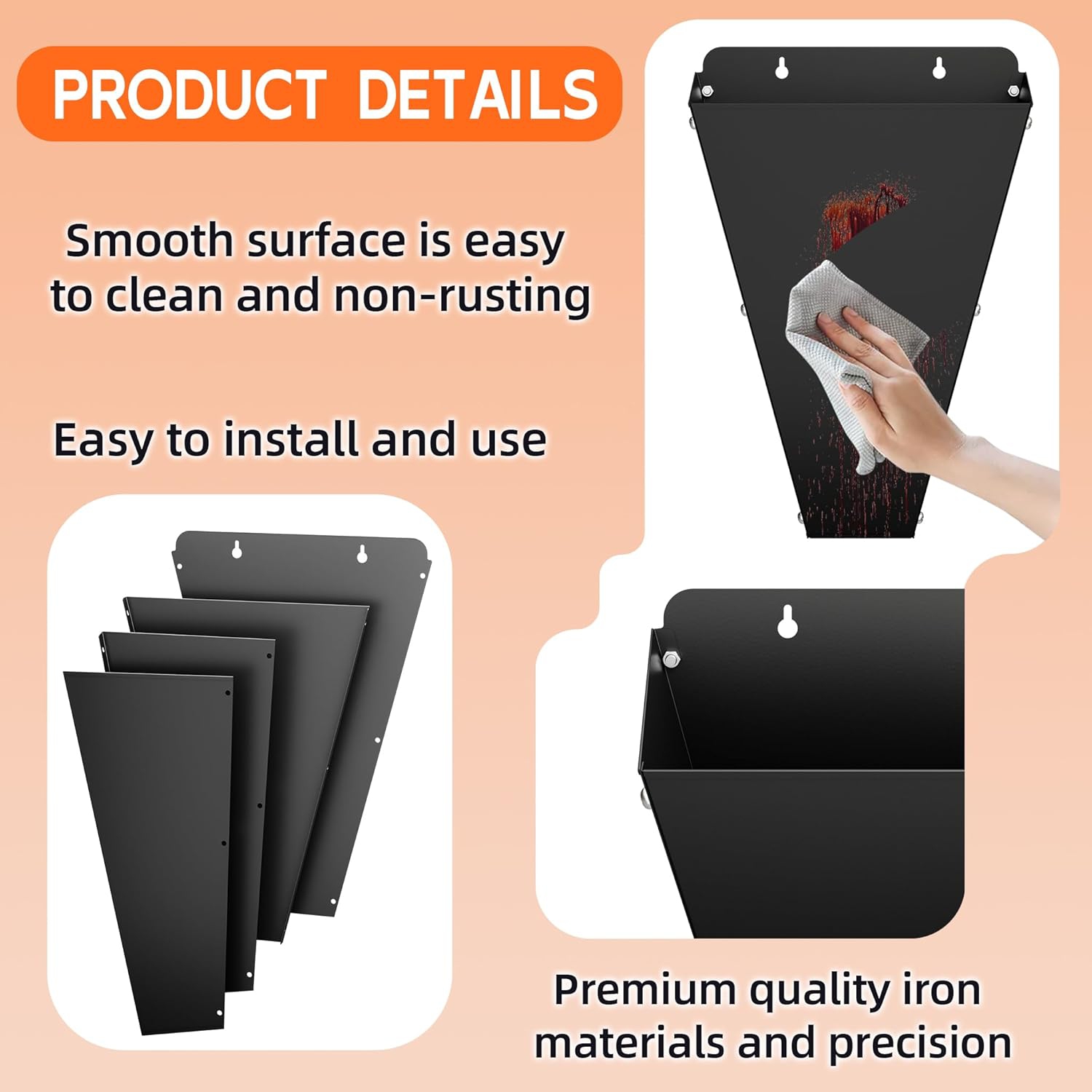 Large Size Chicken Restraining Cone, Heavy Duty Metal Poultry Cone with Flat Back Design, Chicken Processing Equipment for Turkey Ducks