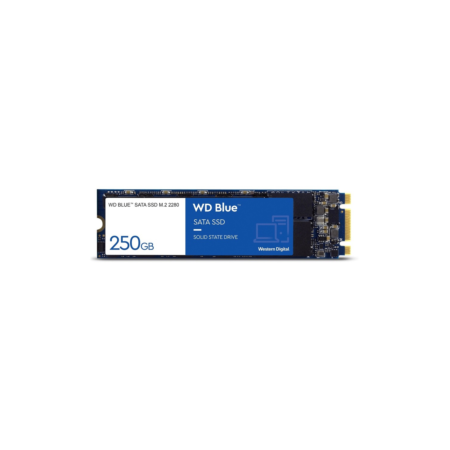 Brand New - Western Digital WDS250G2B0B Blue 3D NAND SATA SSD Internal Storage, 250GB