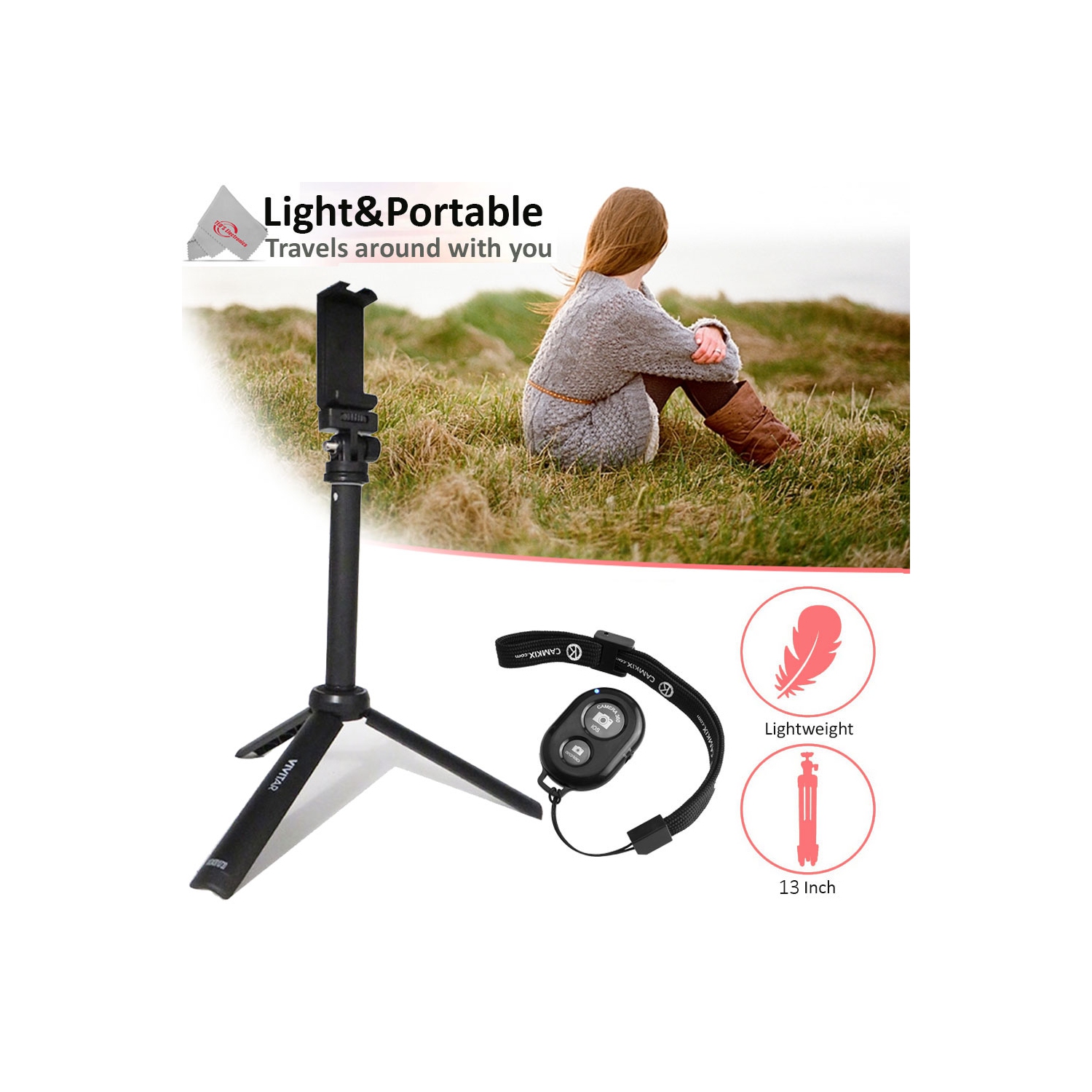 Système de micro combiné LARK M2S de Hollyland avec trousse de création de contenu USB-C à Lightning