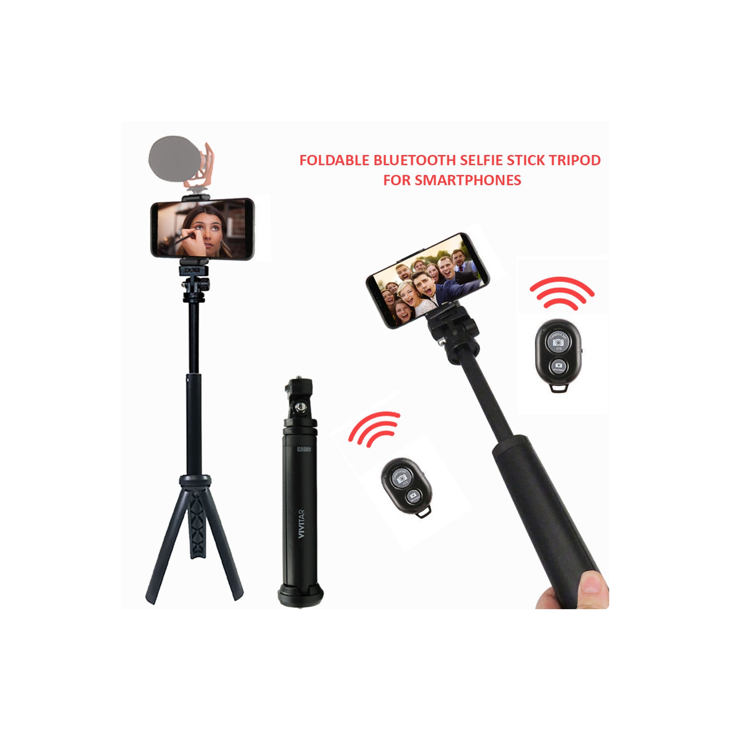 Ensemble avec microphone combiné Hollyland Lark M2S Ultimate pour iPhone/appareil photo/Android/PC