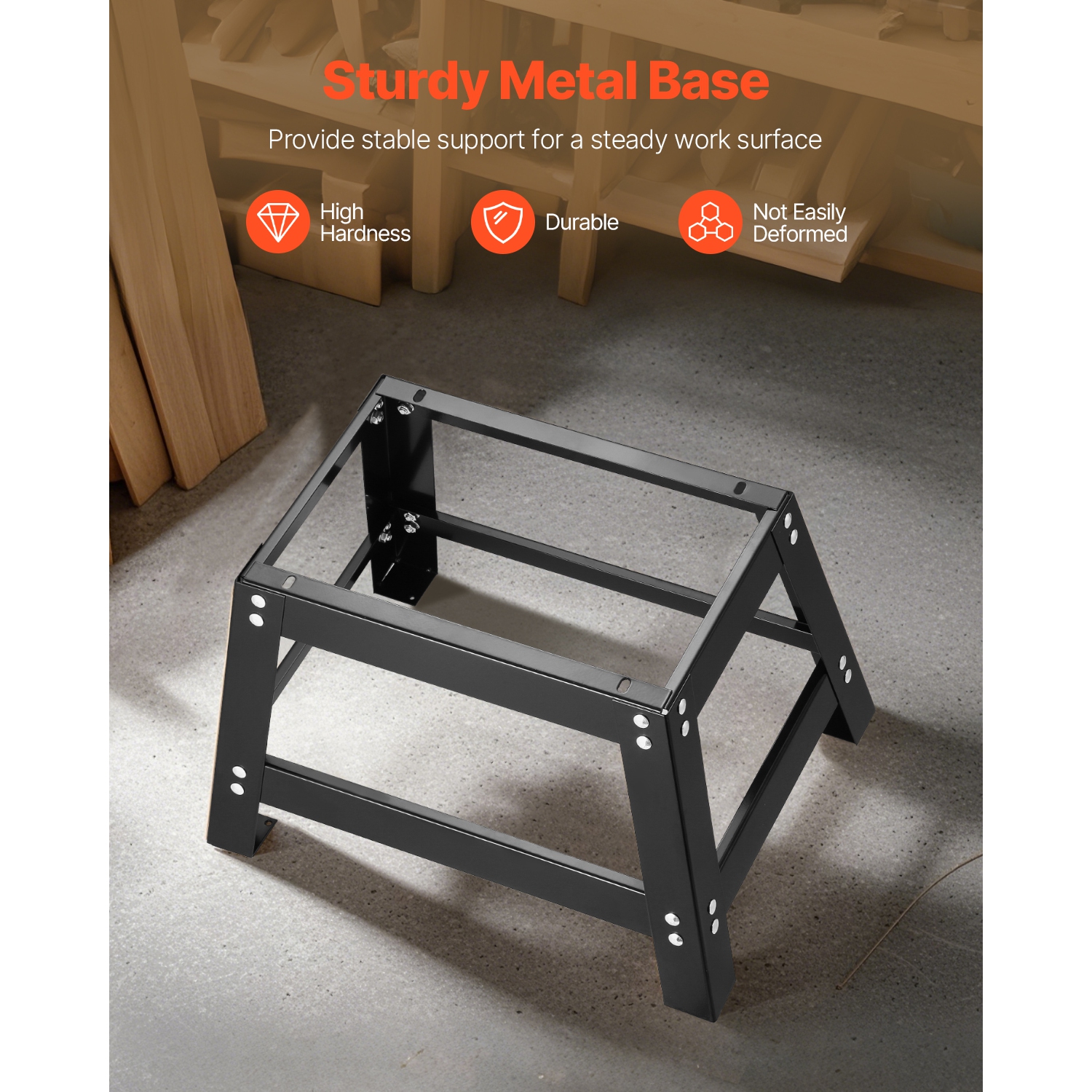 Table à toupie de 24 x 15,7&nbsp;po de VEVOR, table de routage de table avec clôture réglable, dessus en MDF, port de collecte de poussière de 2 1/2,