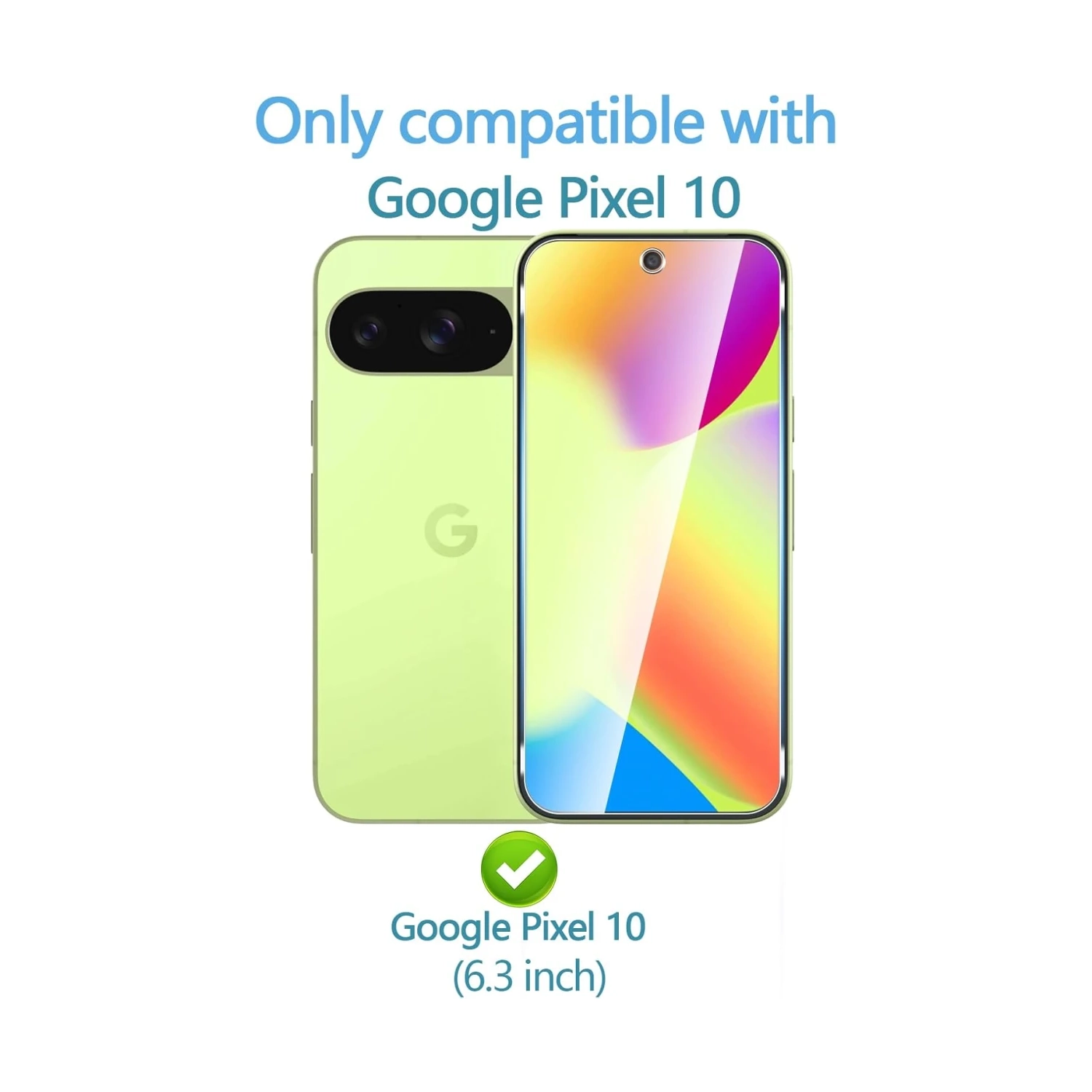 For Google Pixel 10 Screen Protector [3 Pack] + Camera Lens Protector [3 Pack], Tempered Glass with Alignment Tool, 9H Hardness, Fingerprint Unlock