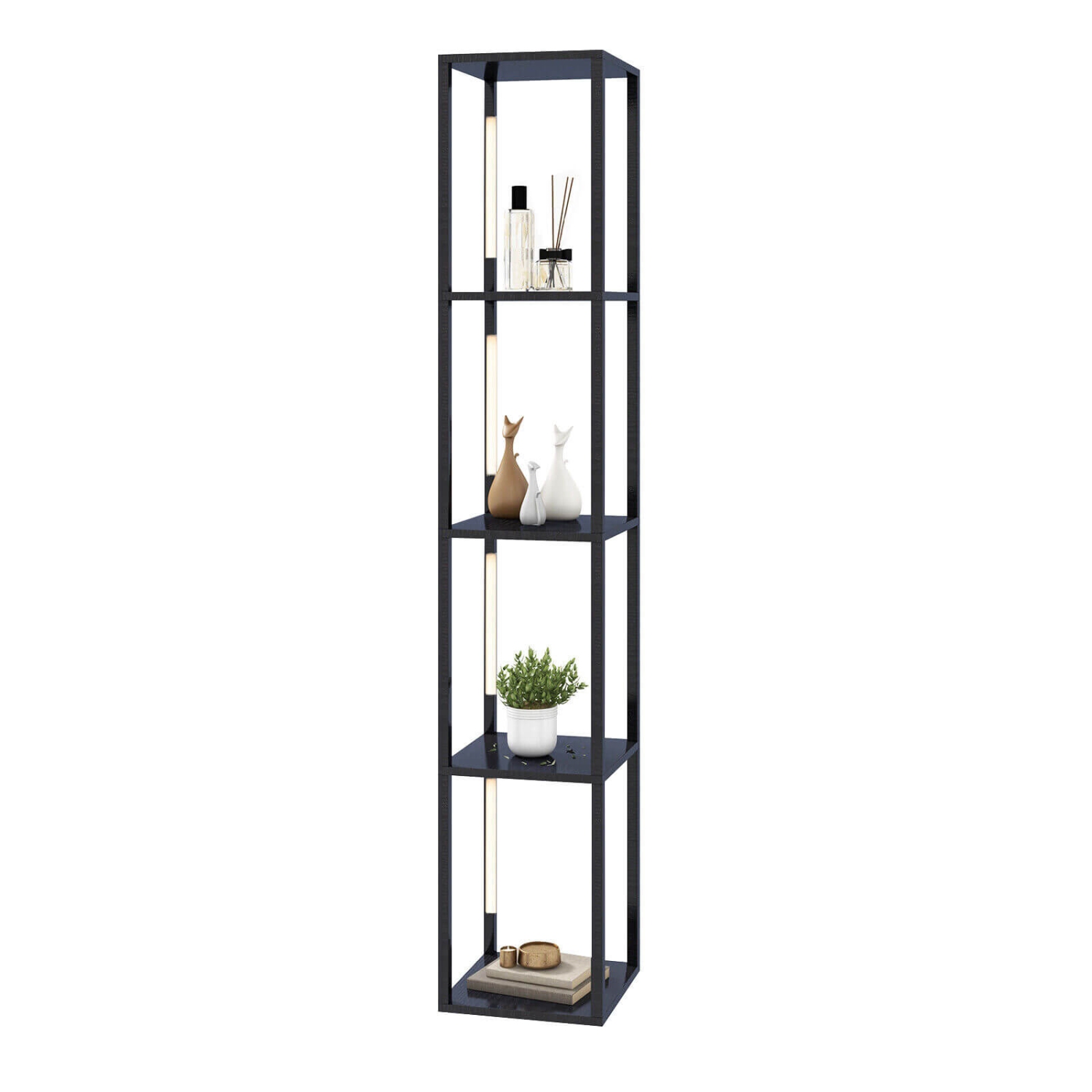 Lampadaire réglable avec éclairage LED à 3 niveaux à intensité réglable et poteaux rotatifs