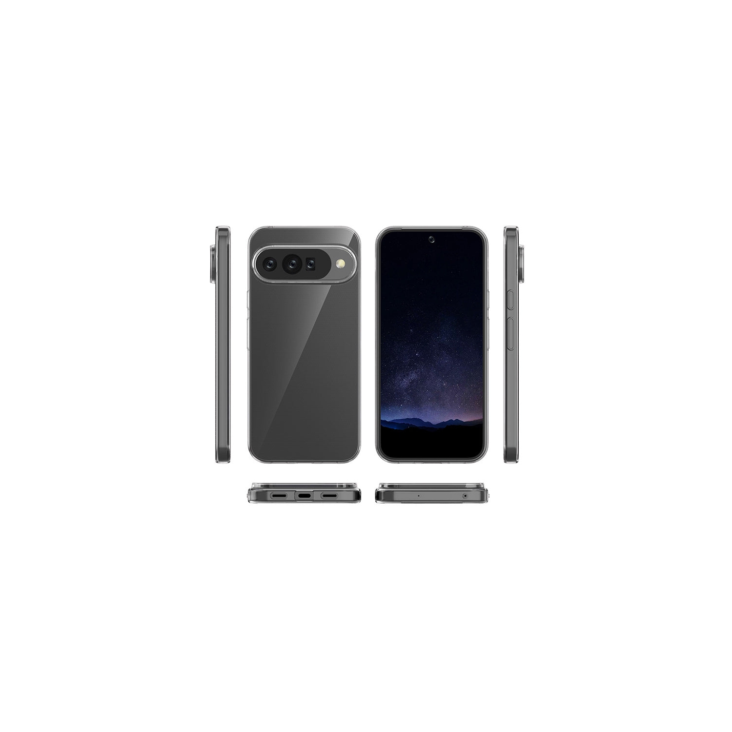 Étui transparent de PANDACO pour Pixel 10 de Google