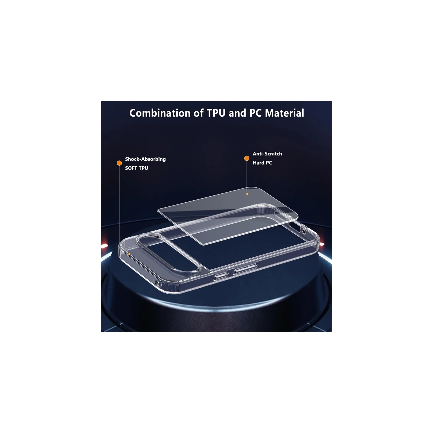 For Google Pixel 10 Pro XL 5G Clear Case with 2 Pack Tempered Glass Screen Protector, Anti-Yellowing, 9H Hardness, Military-Grade Protection,