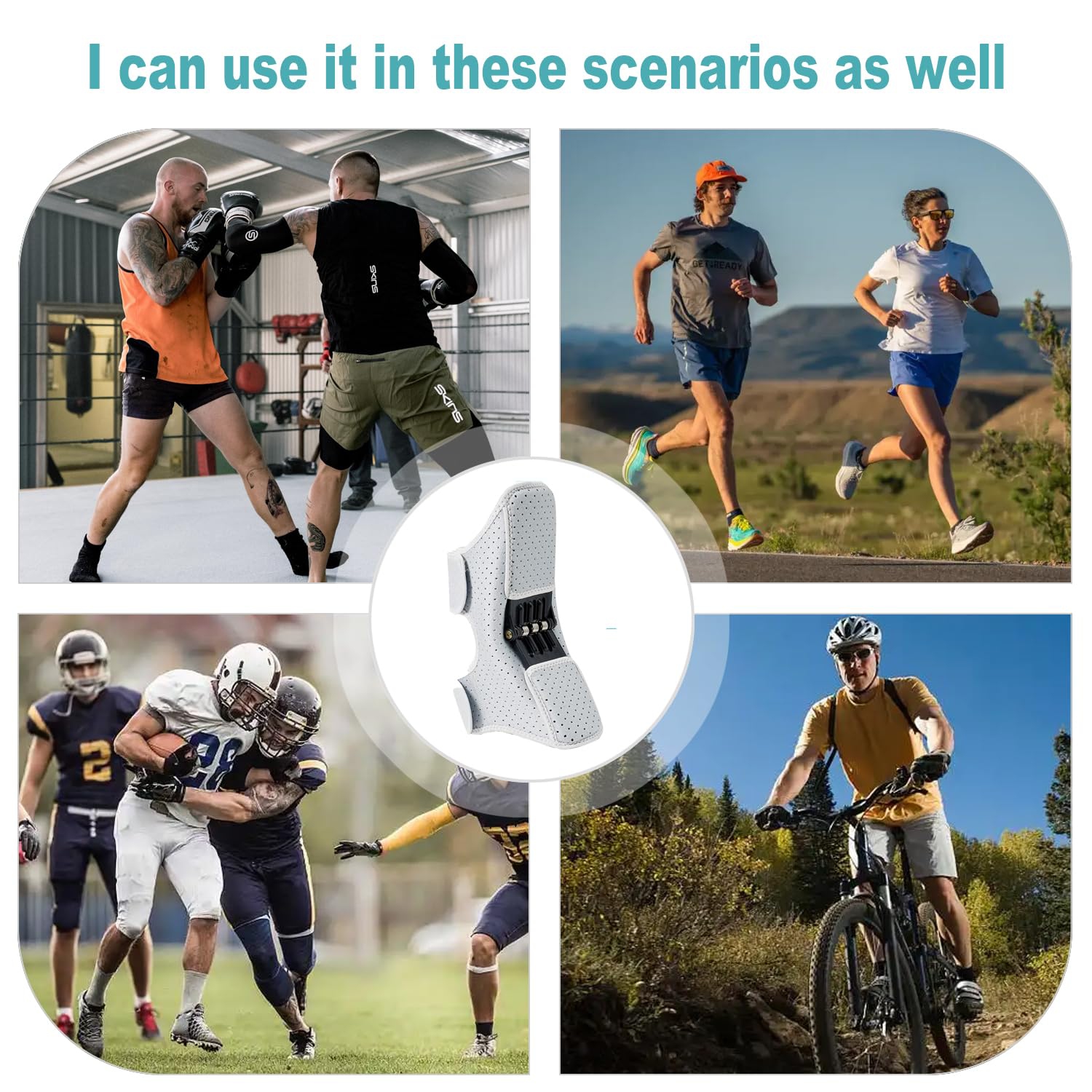 1PCS Knee Support-Spring Powered Knee Booster Brace,Assistive Device for Stair Climbing,Squatting Assistance,Stabilizer for Elderly Men and Women