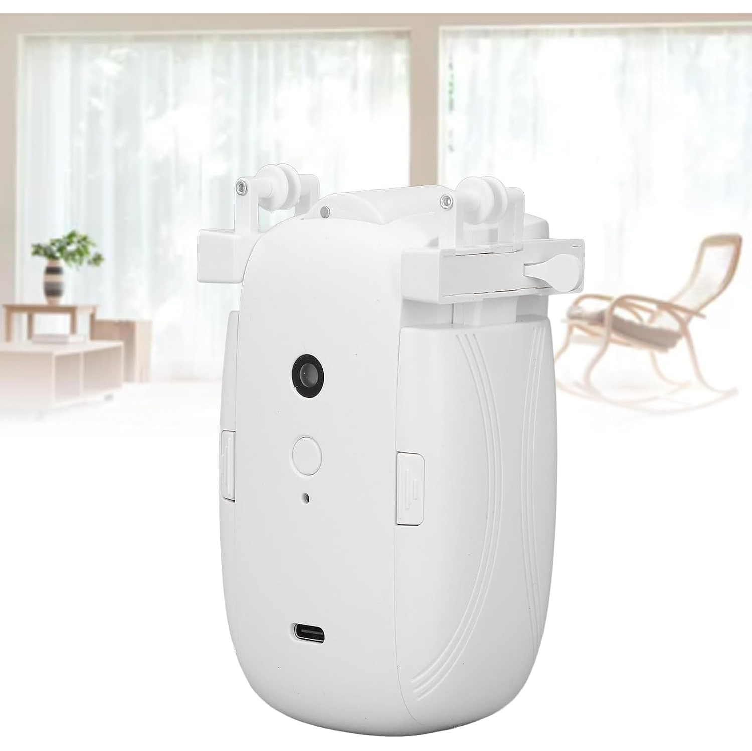 Automatic Intelligent Curtain Opener, Remote Control Curtain Opener Robot, Smart Home, Suitable for T-Rail/U-Rail Tracks - Bluetooth Version