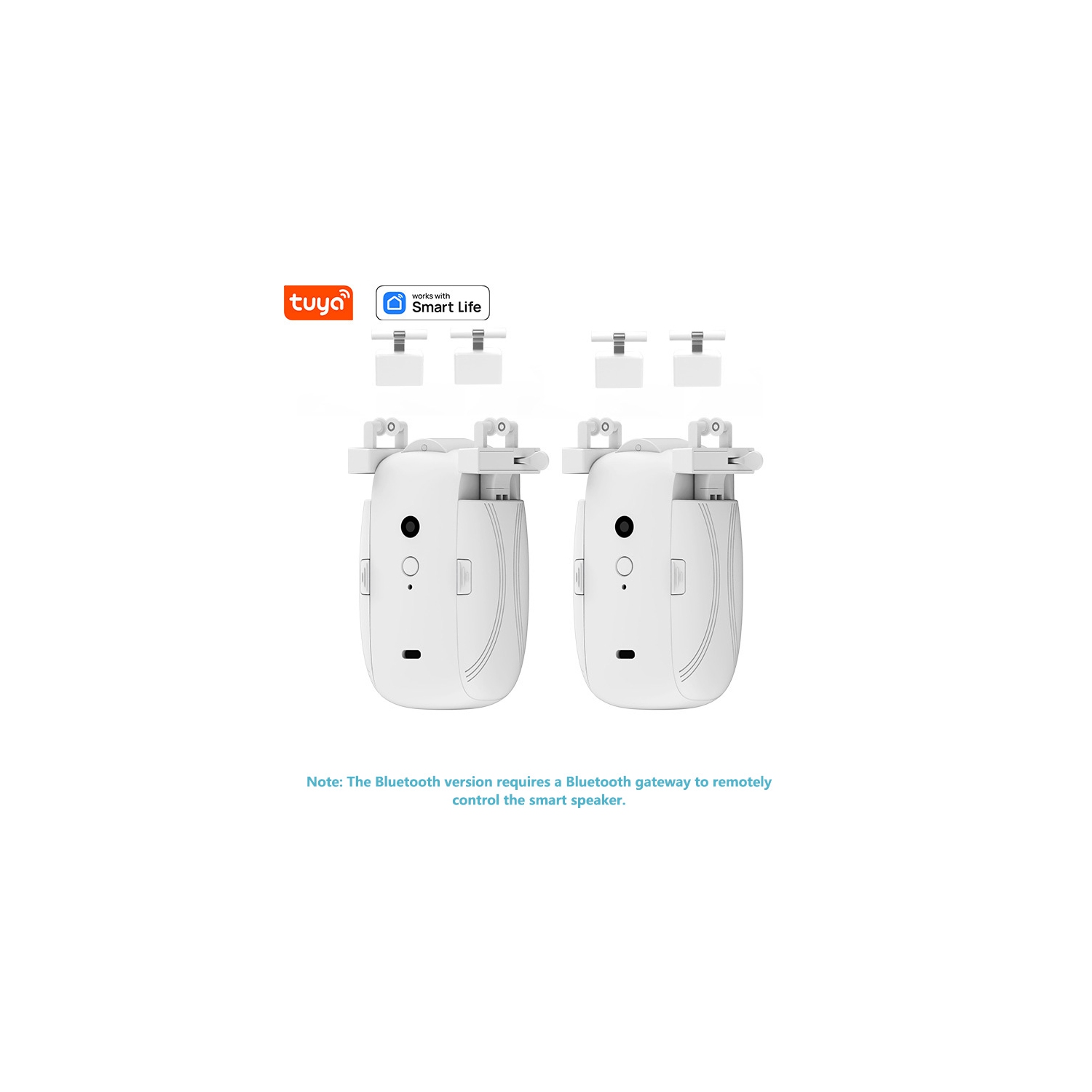 Automatic Intelligent Curtain Opener, Remote Control Curtain Opener Robot, Smart Home, Suitable for T-Rail/U-Rail Tracks - Bluetooth Version