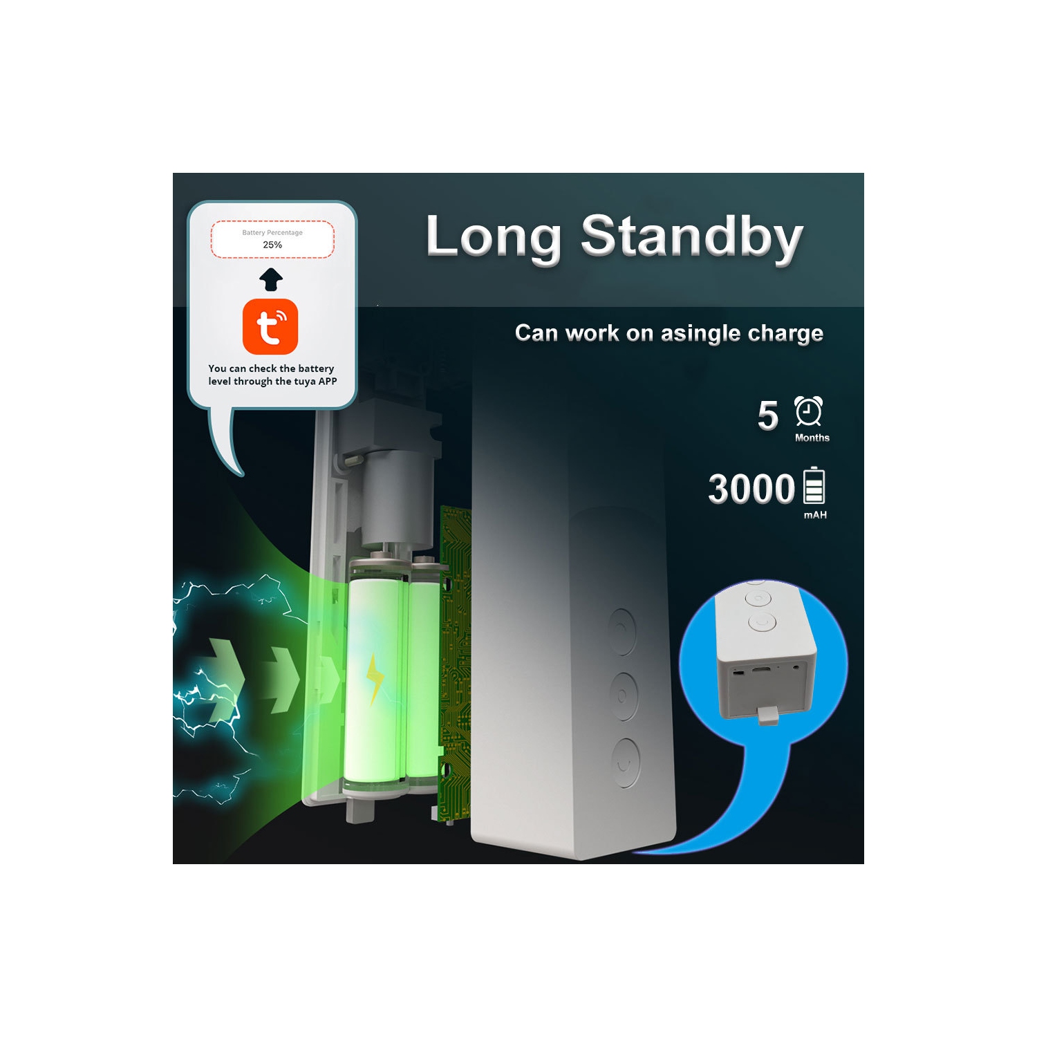 Electric curtain motor, intelligent 2.4GWiFi universal curtain robot, suitable for TIU type