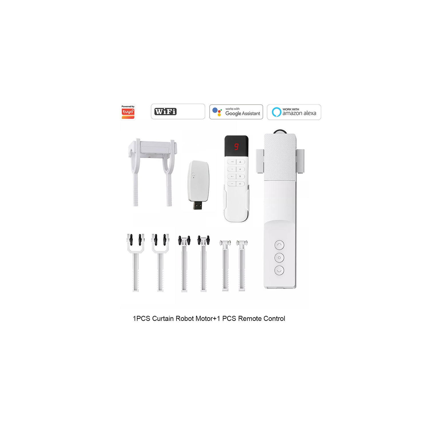 Electric curtain motor, intelligent 2.4GWiFi universal curtain robot, suitable for TIU type